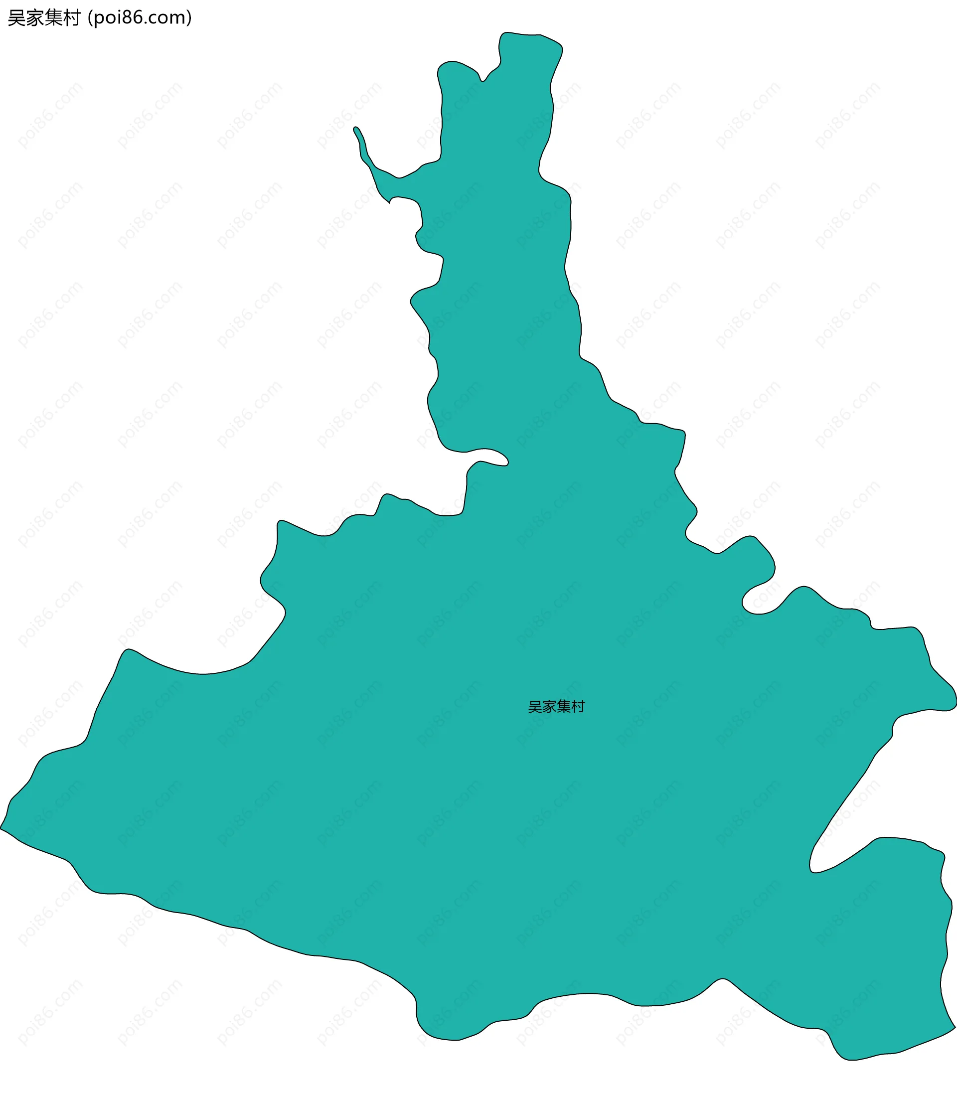 吴家集村边界地图