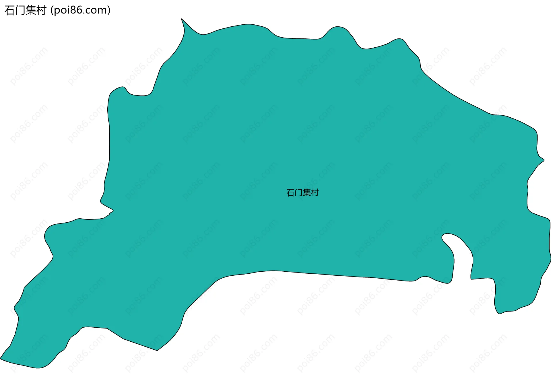 石门集村边界地图