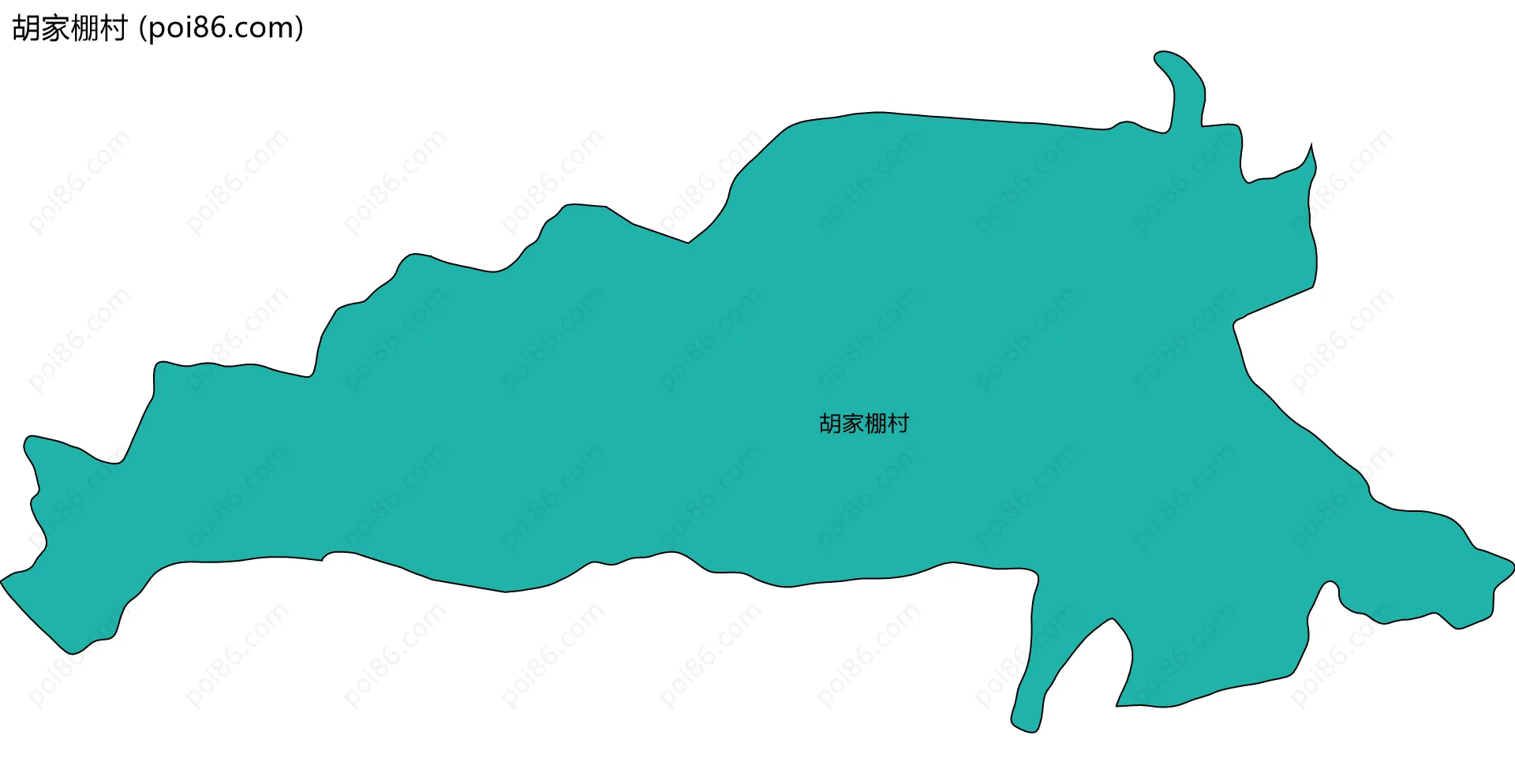 胡家棚村边界地图