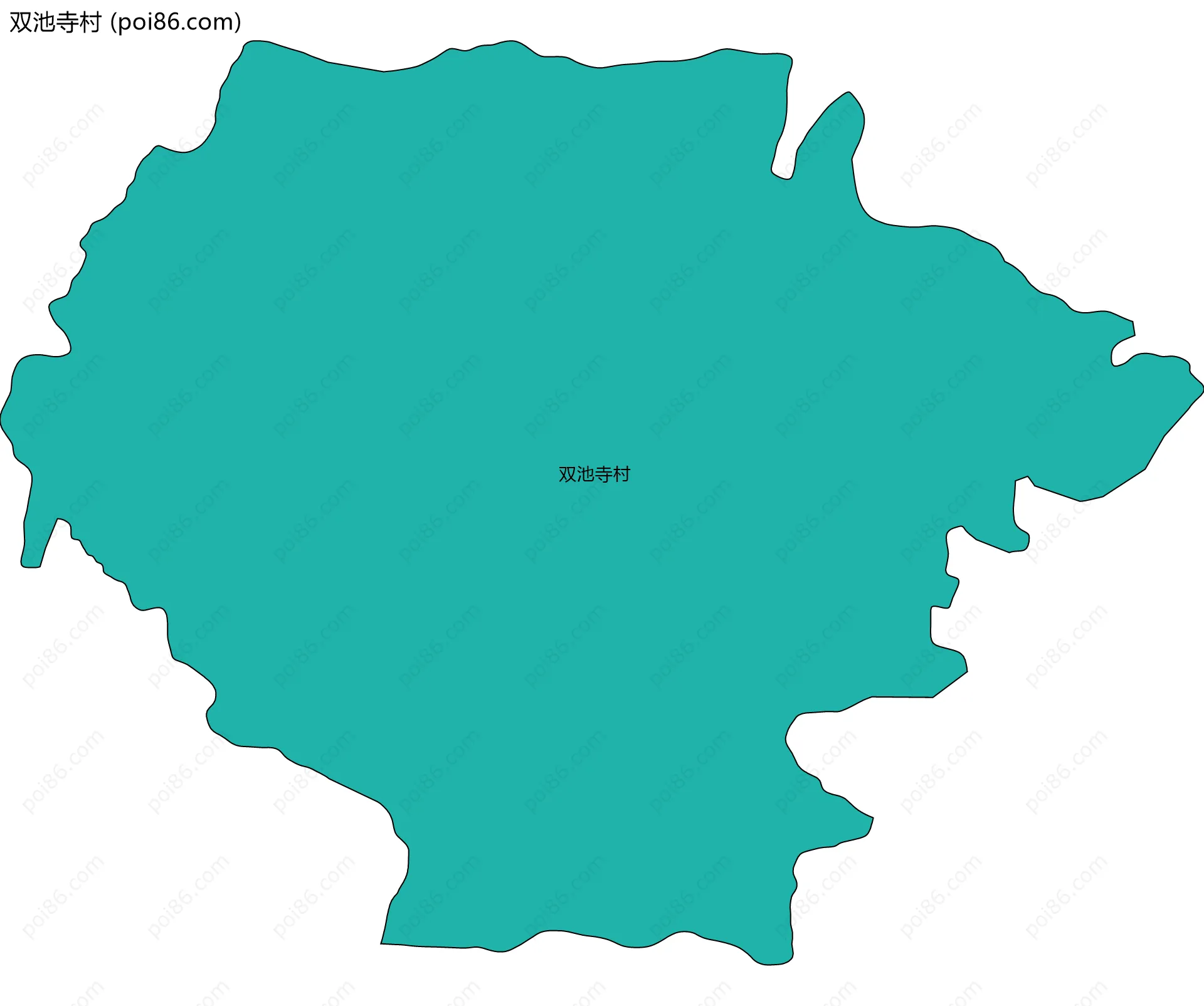 双池寺村边界地图