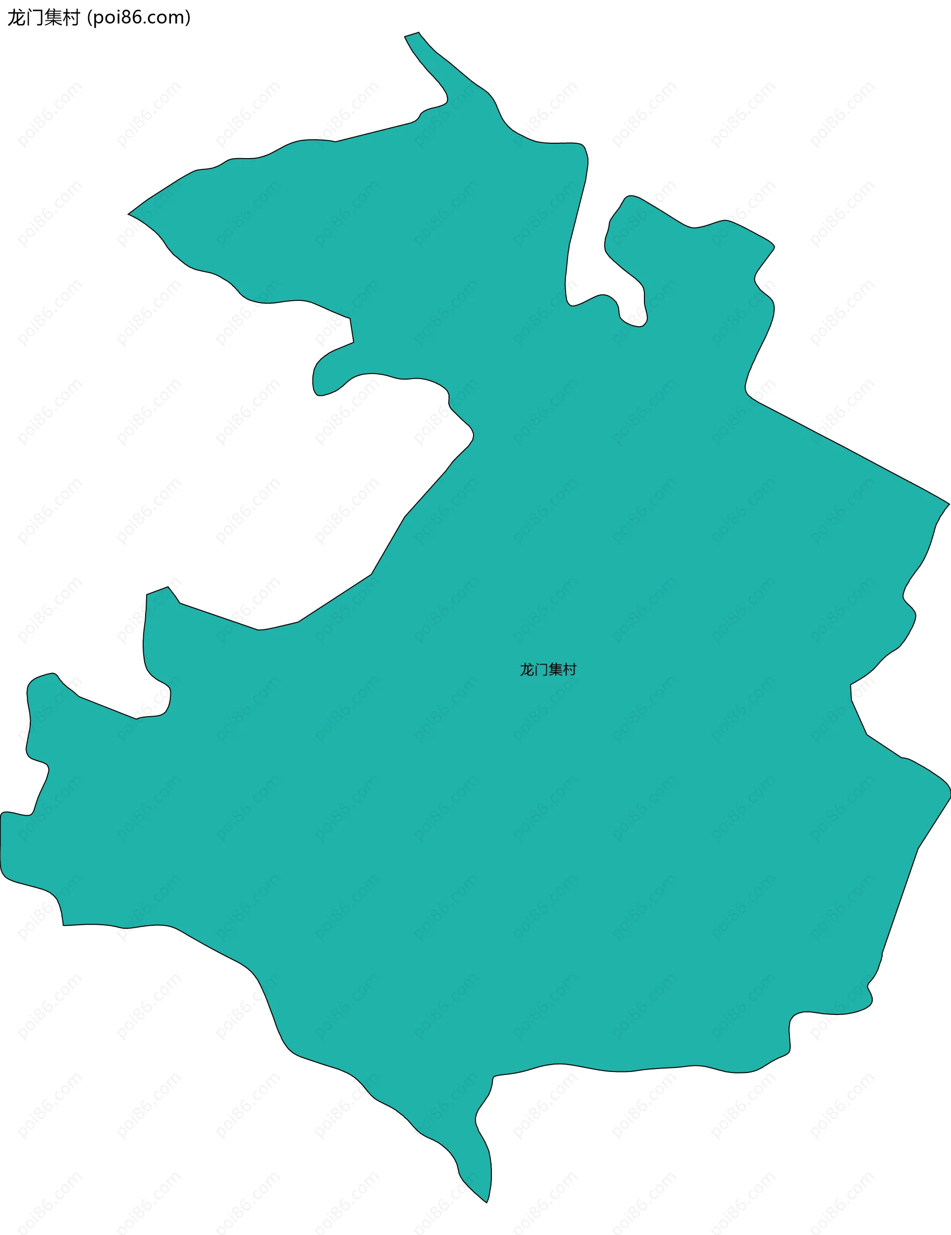 龙门集村边界地图