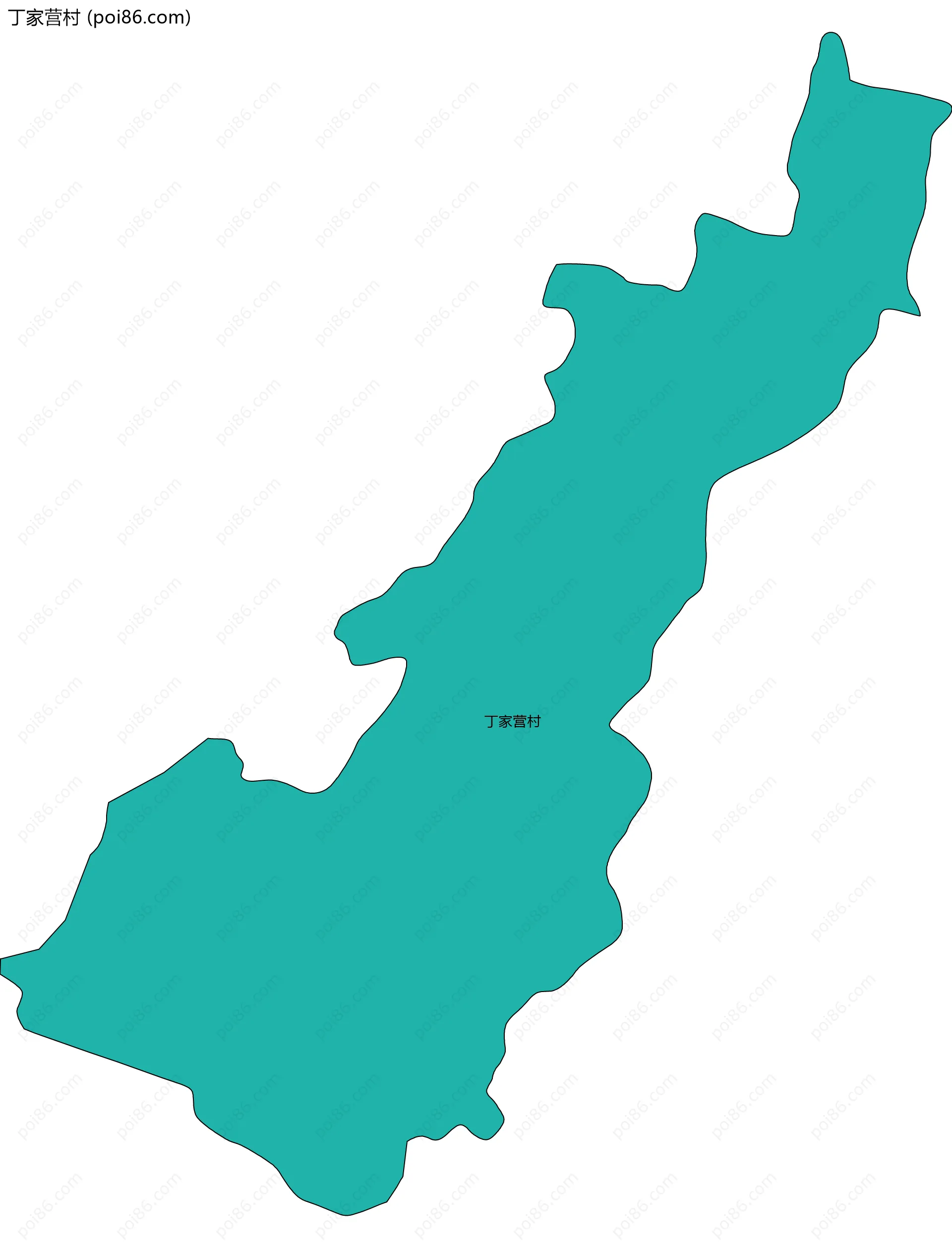 丁家营村边界地图