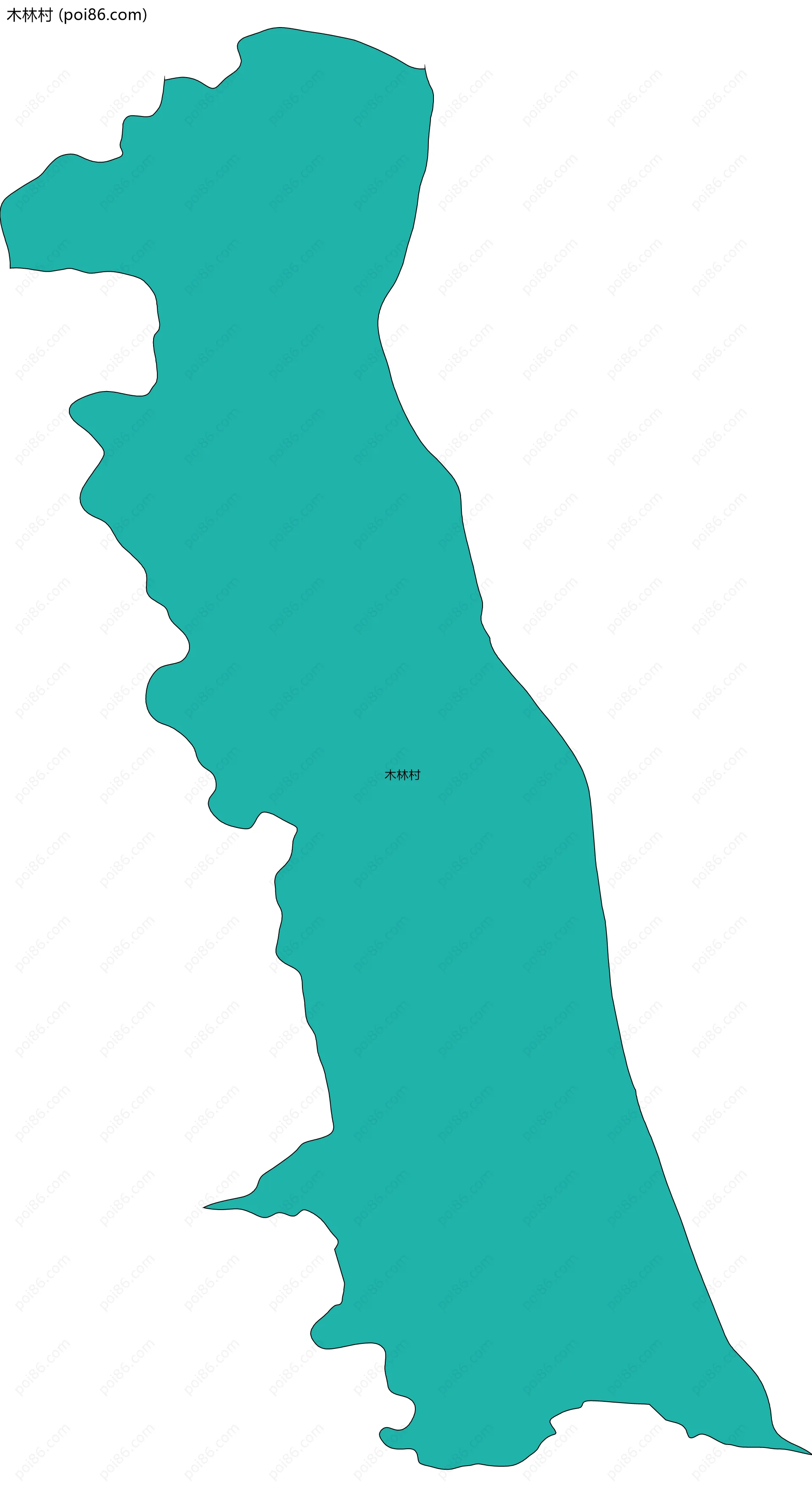 木林村边界地图