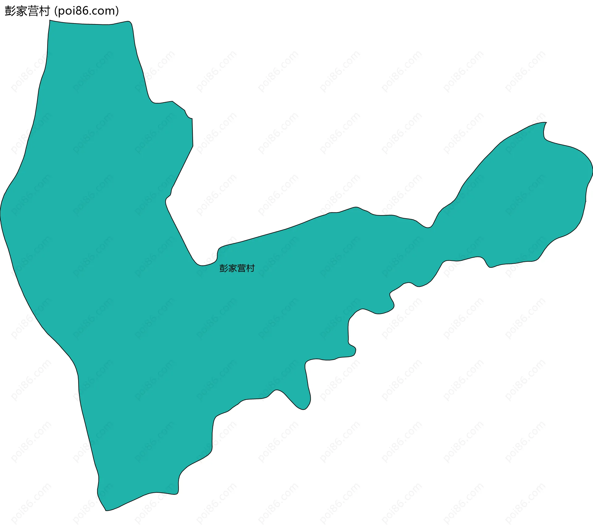 彭家营村边界地图