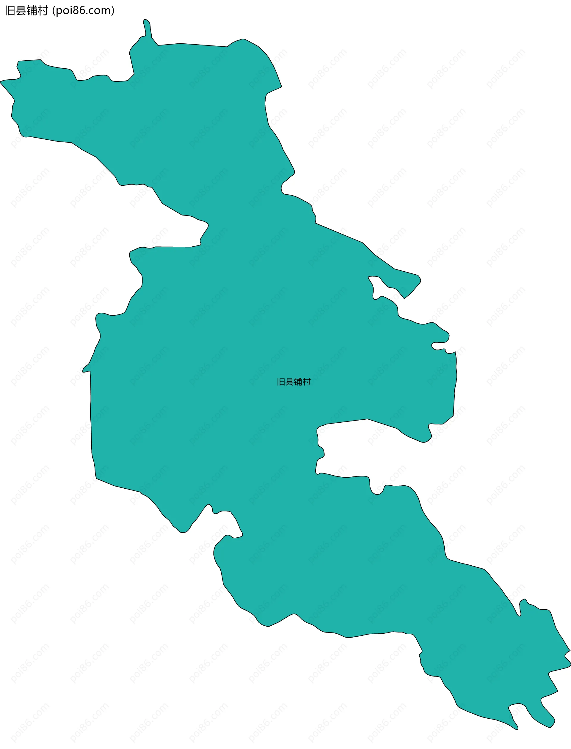 旧县铺村边界地图