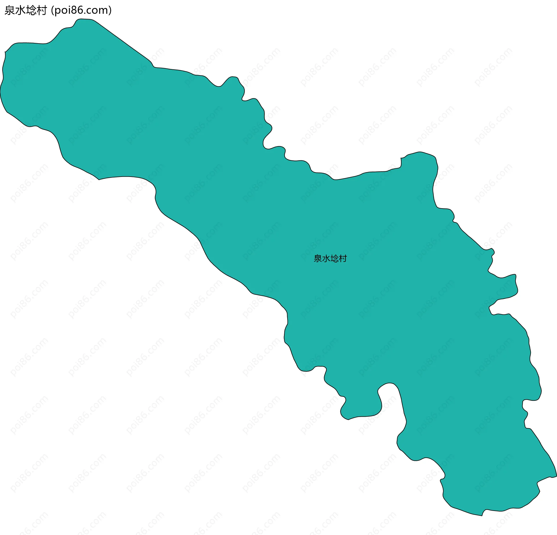 泉水埝村边界地图