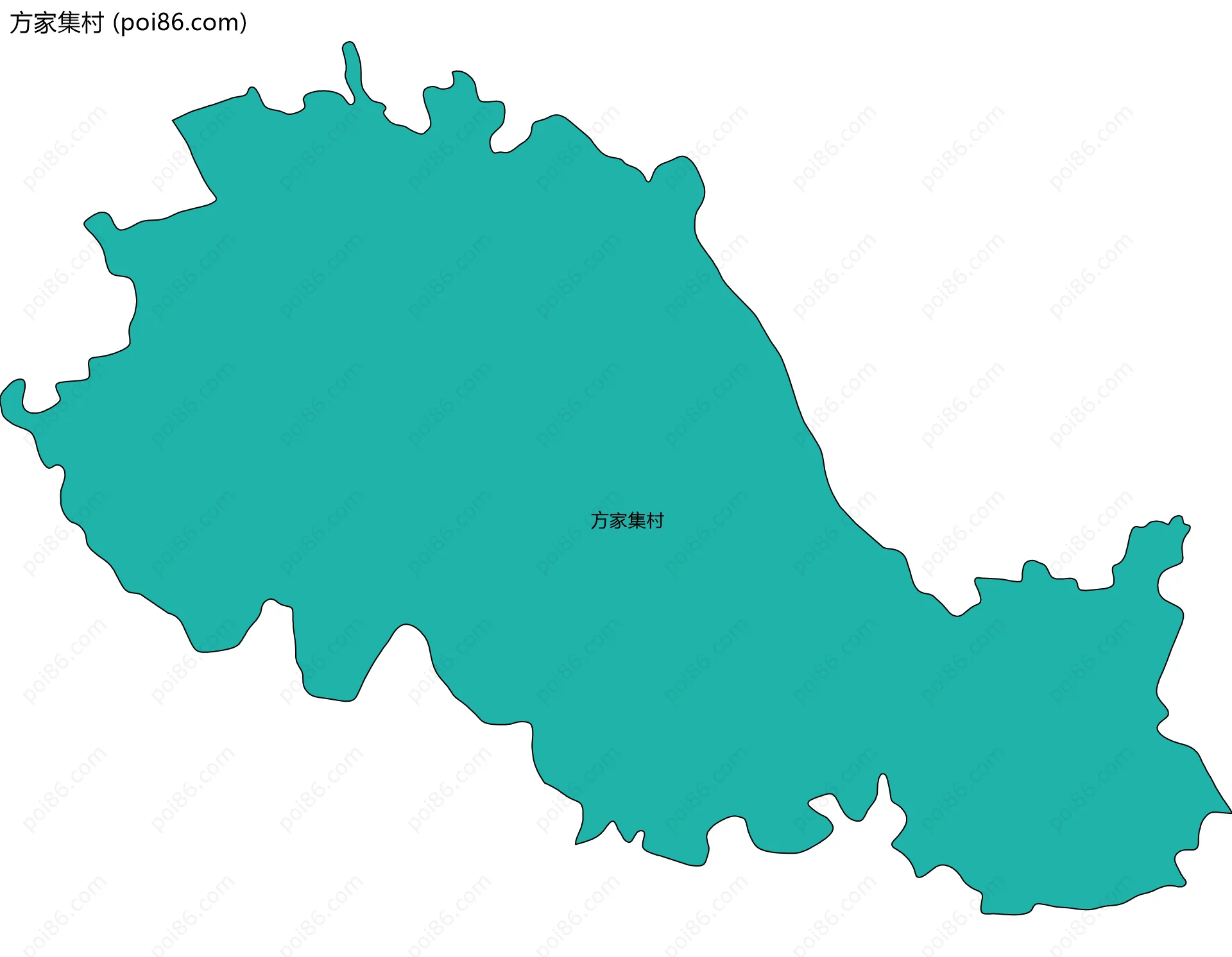 方家集村边界地图