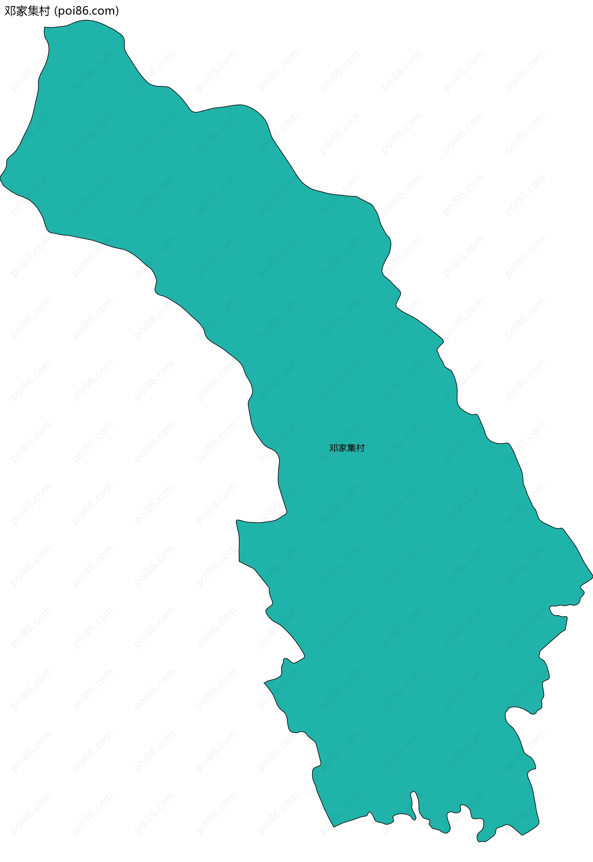 邓家集村边界地图