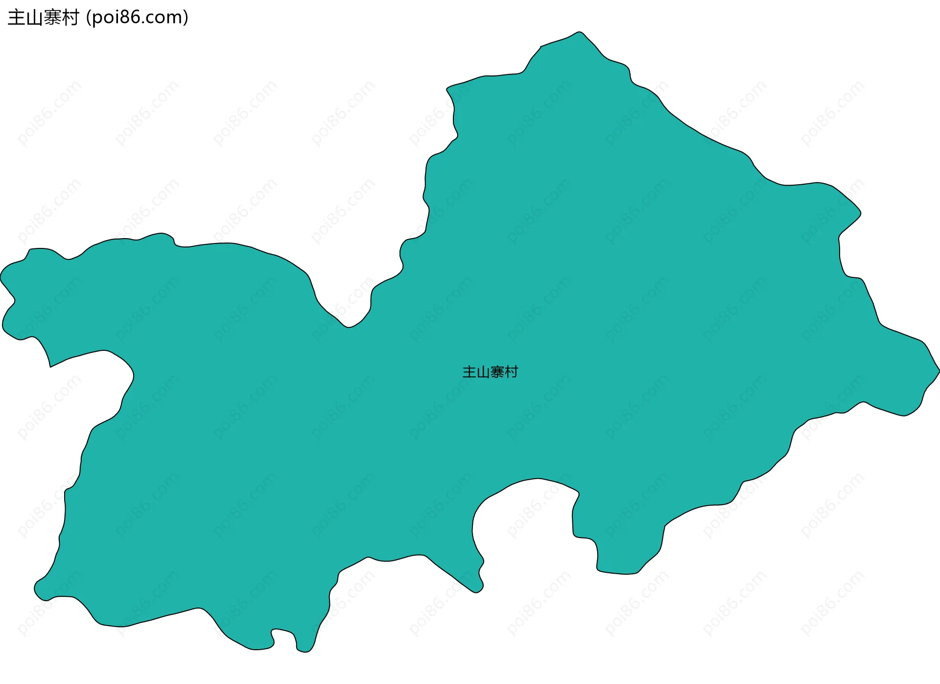 主山寨村边界地图