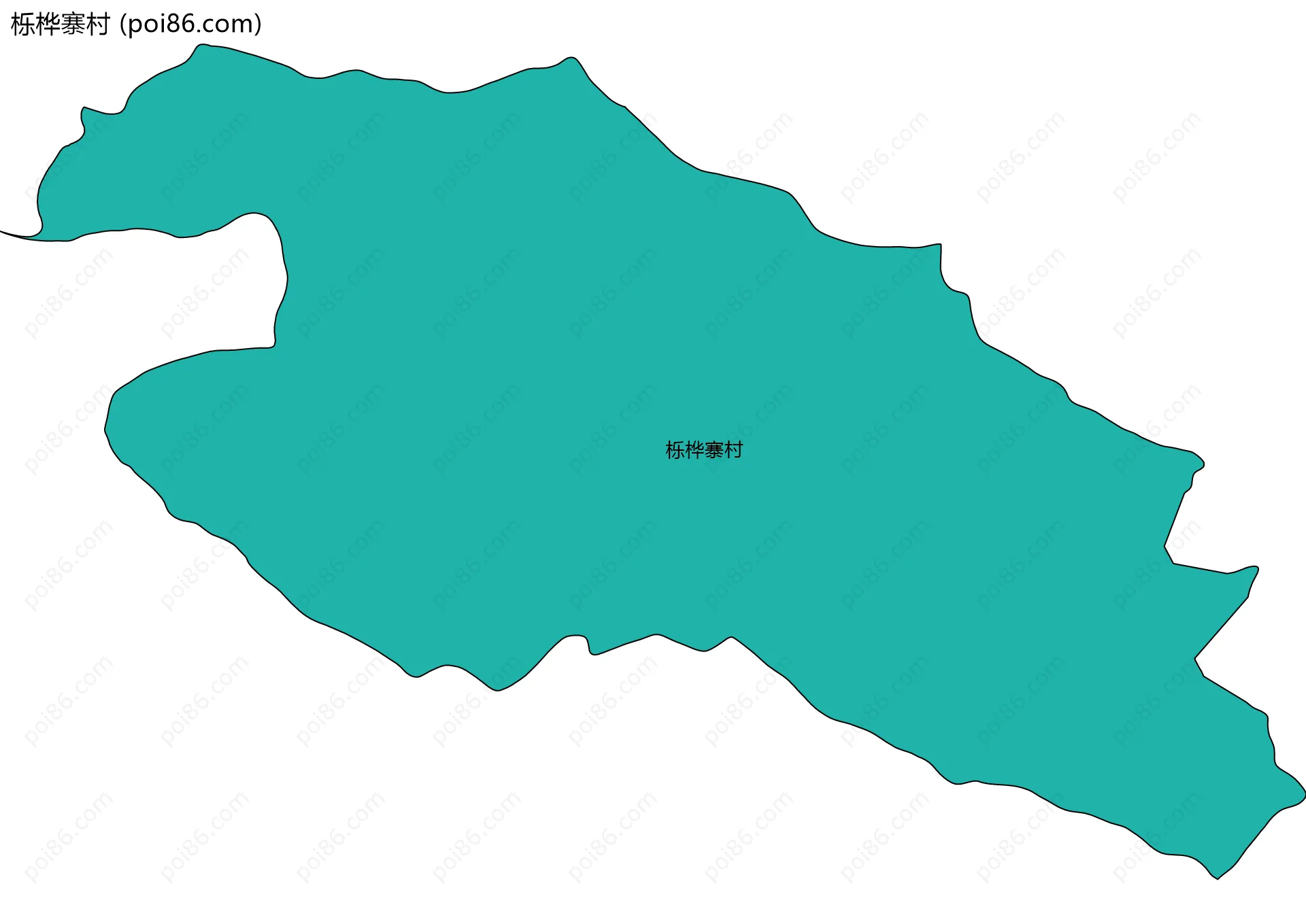栎桦寨村边界地图