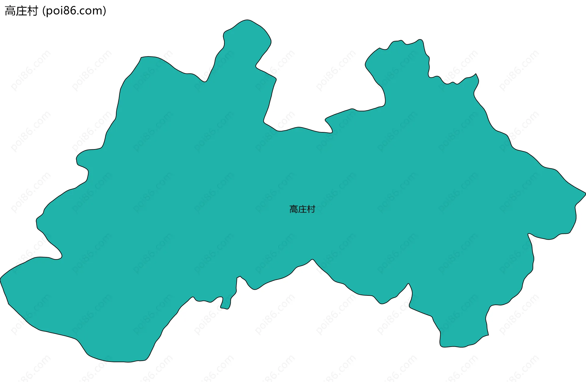 高庄村边界地图