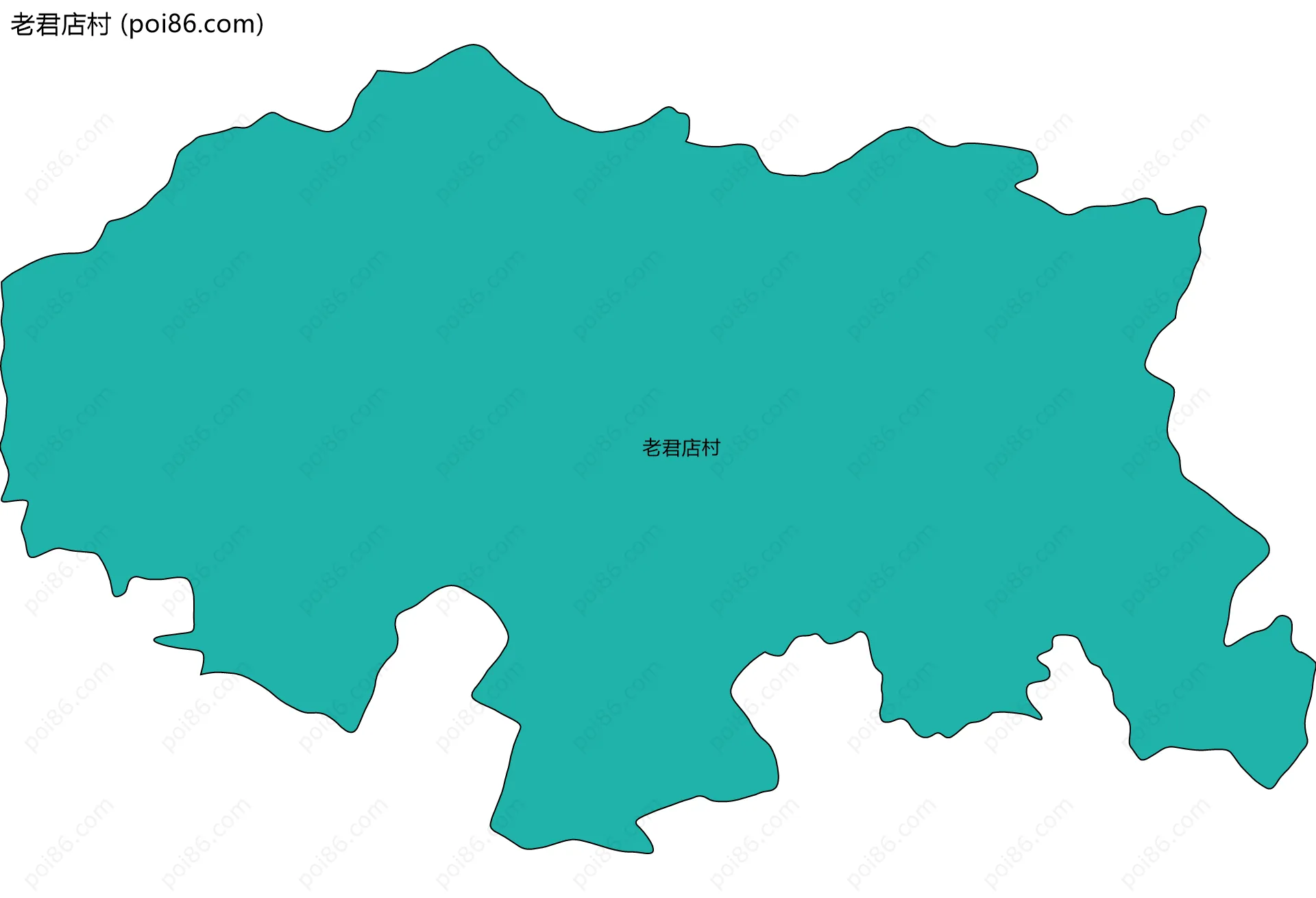 老君店村边界地图