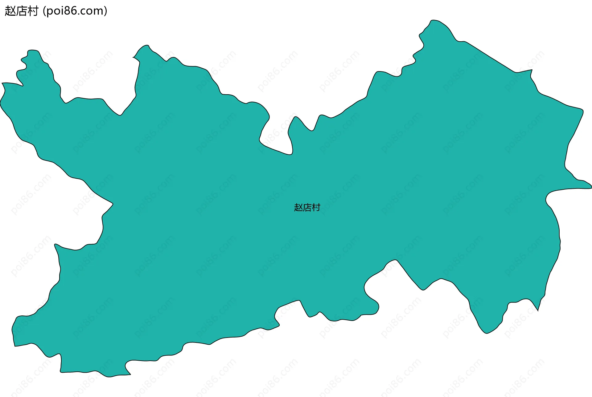 赵店村边界地图