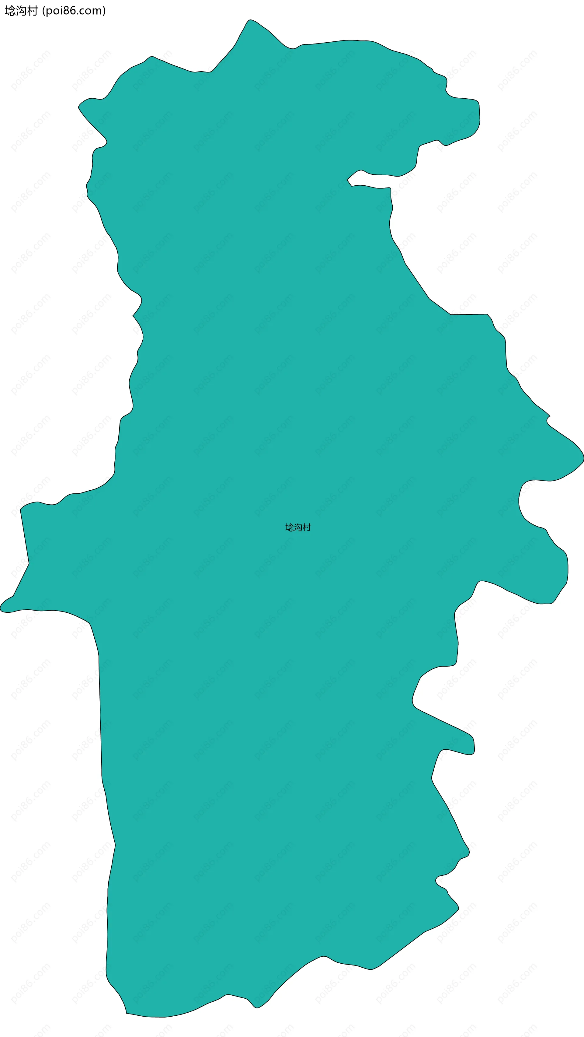 埝沟村边界地图