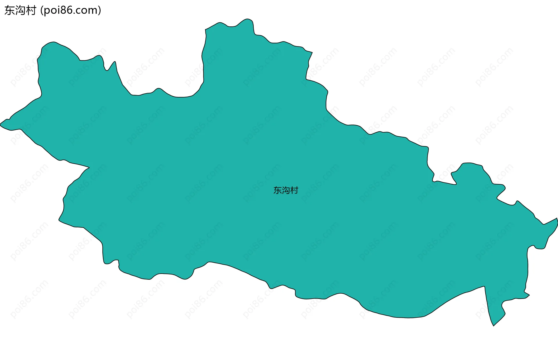 东沟村边界地图