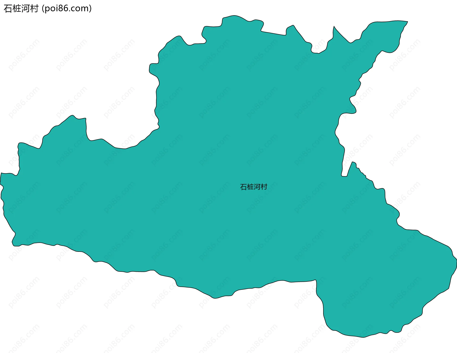 石桩河村边界地图