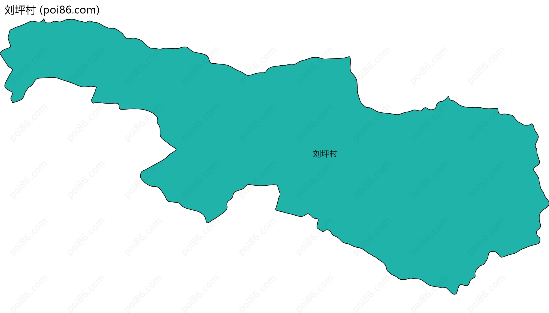 刘坪村边界地图