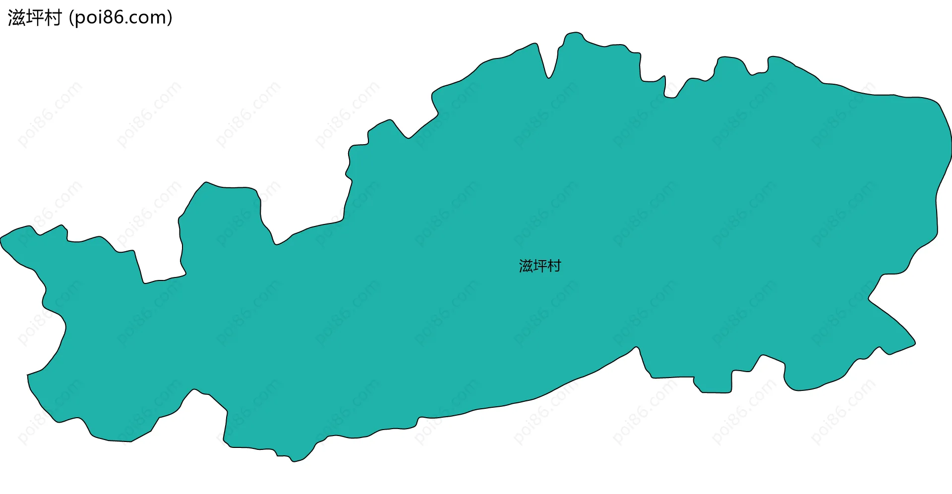 滋坪村边界地图