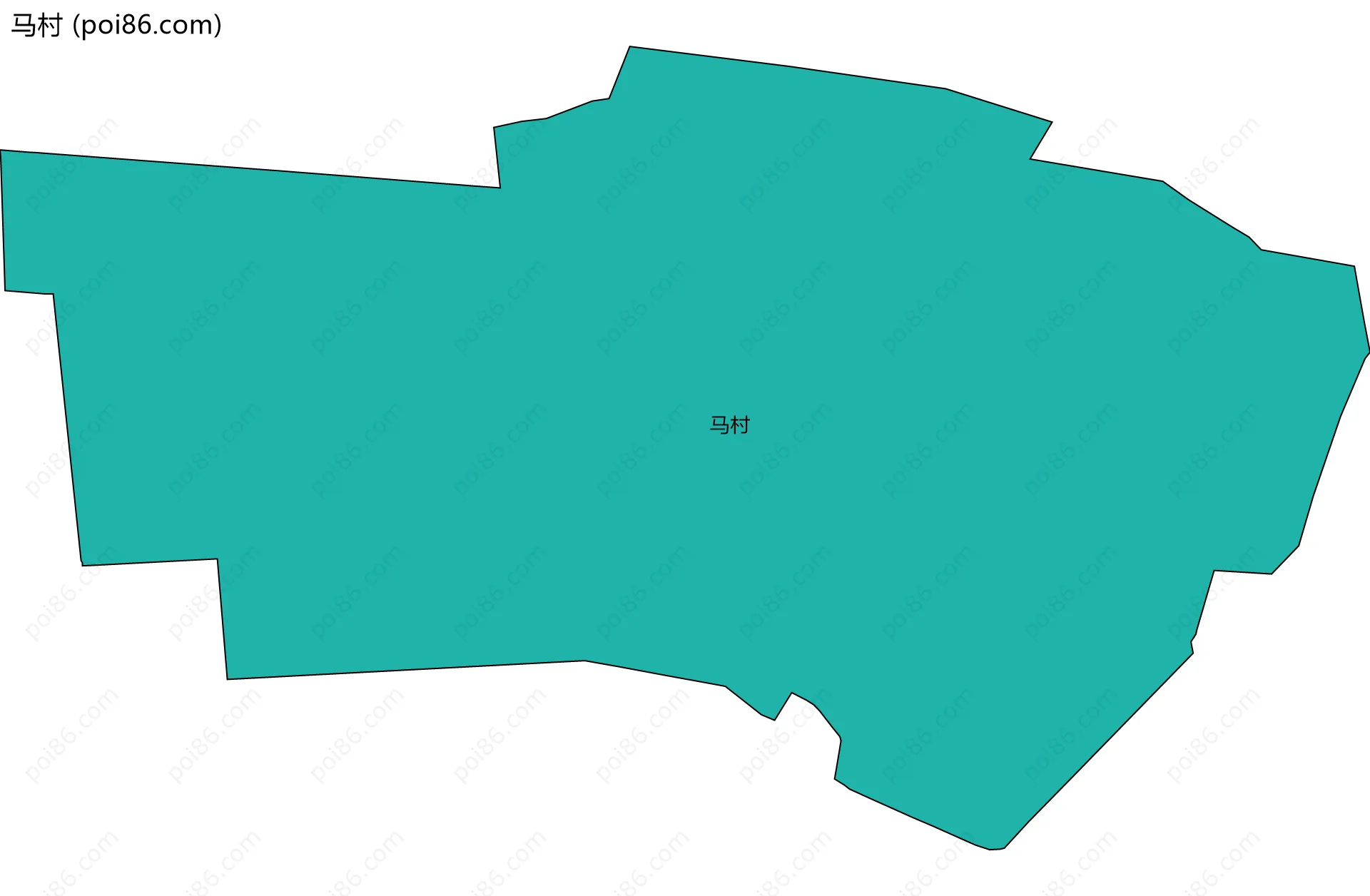 马村边界地图