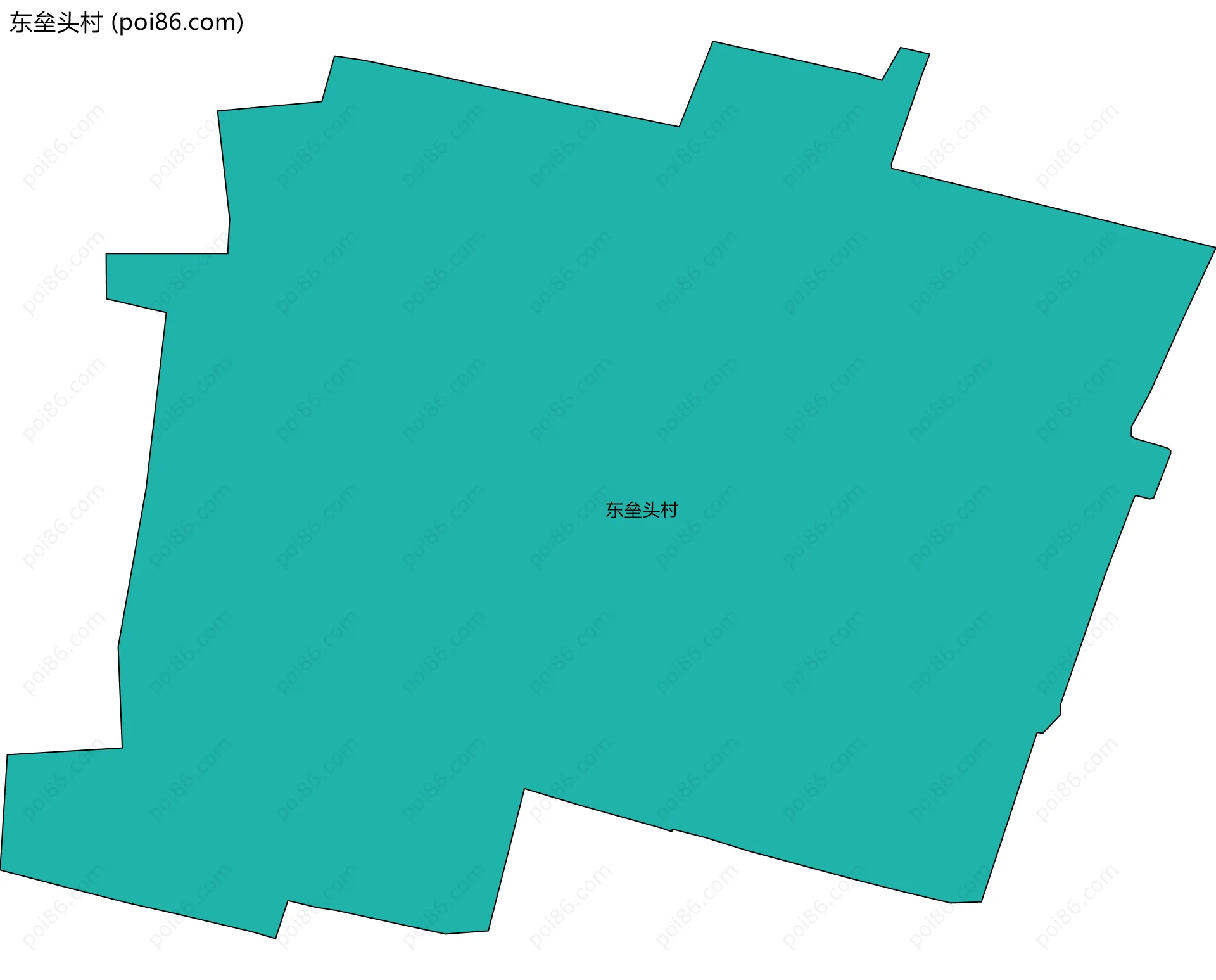 东垒头村边界地图