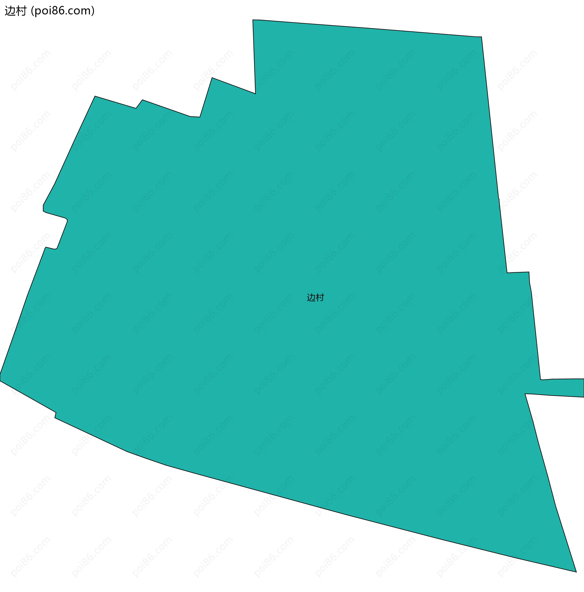 边村边界地图