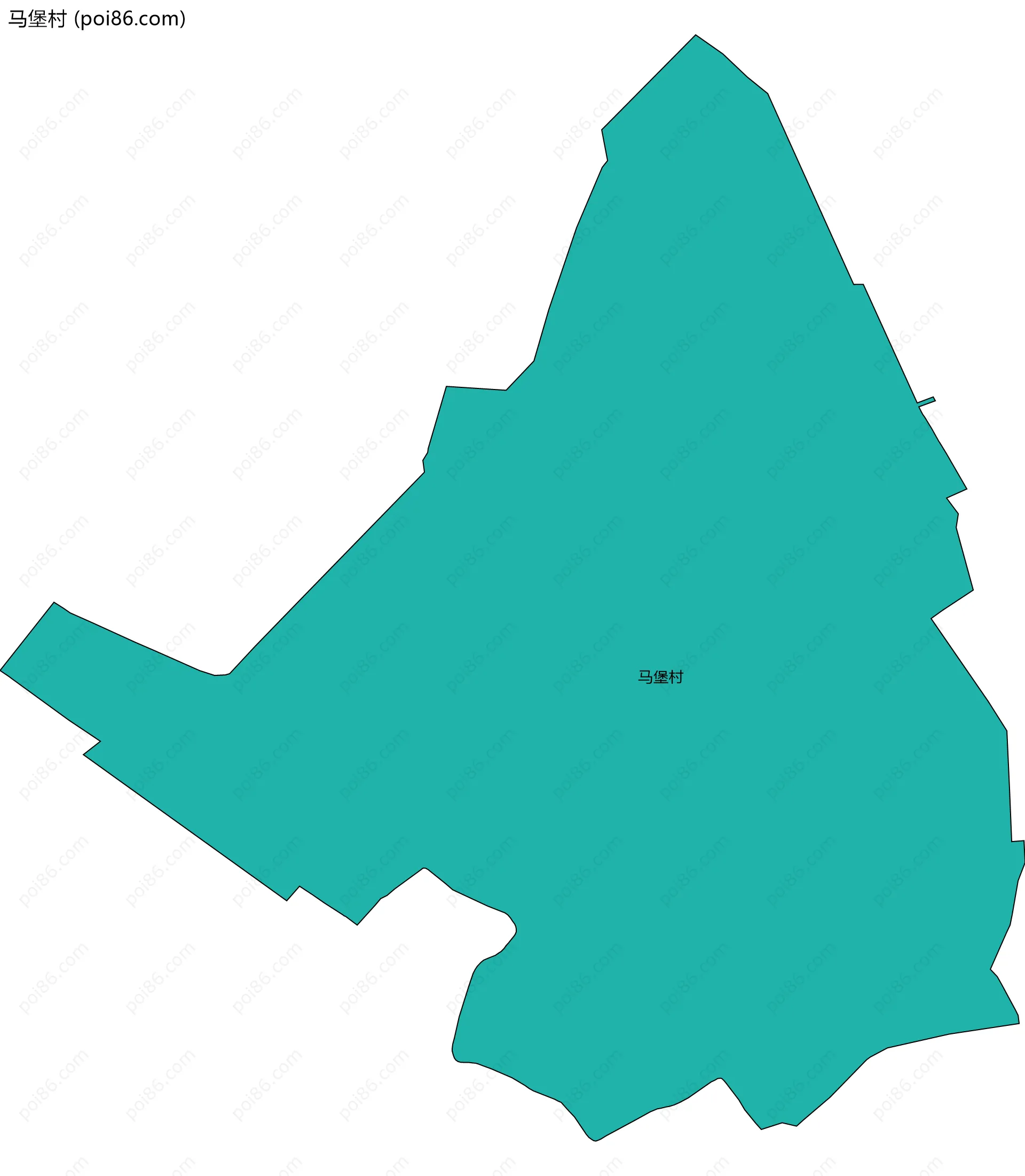 马堡村边界地图