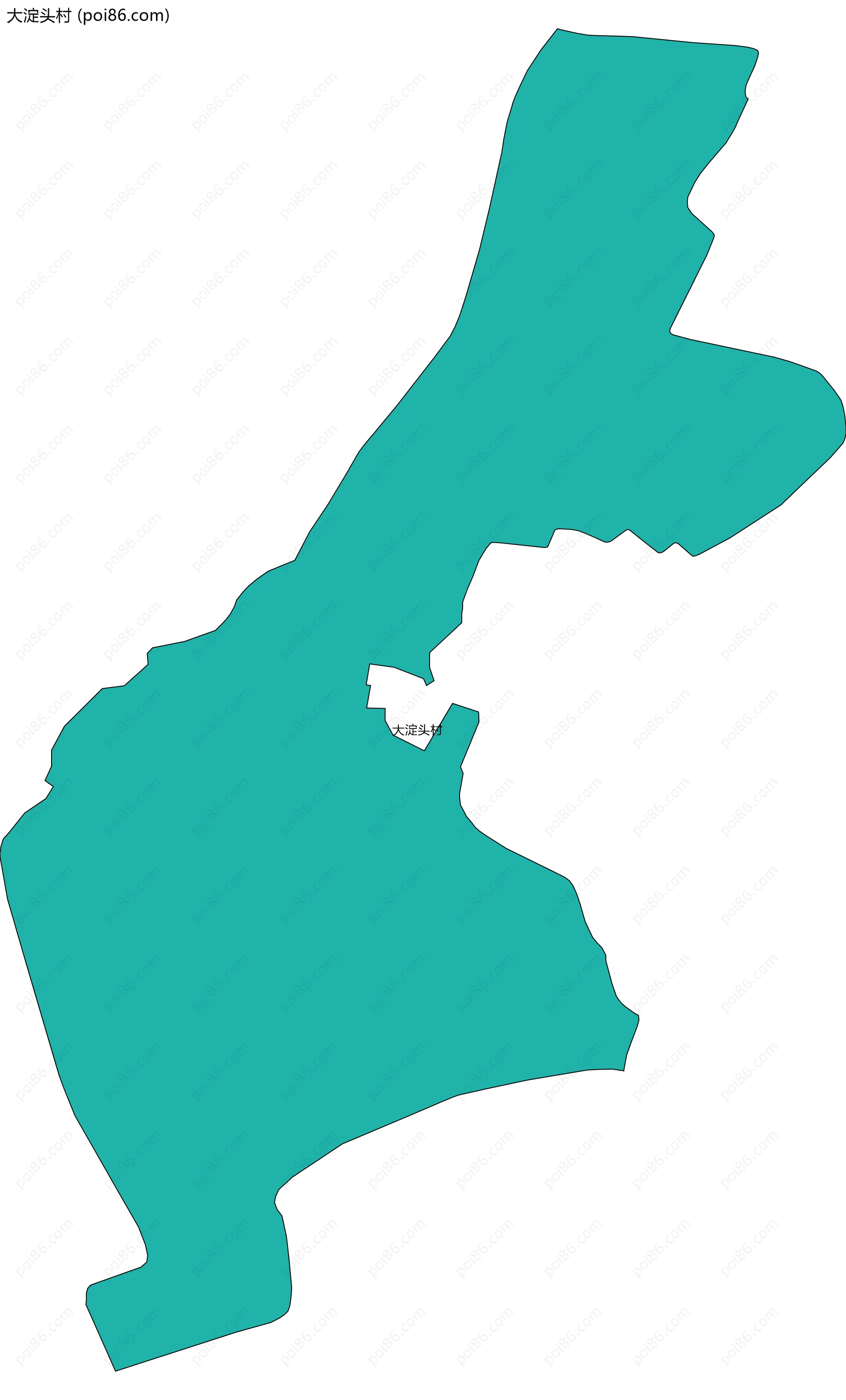 大淀头村边界地图