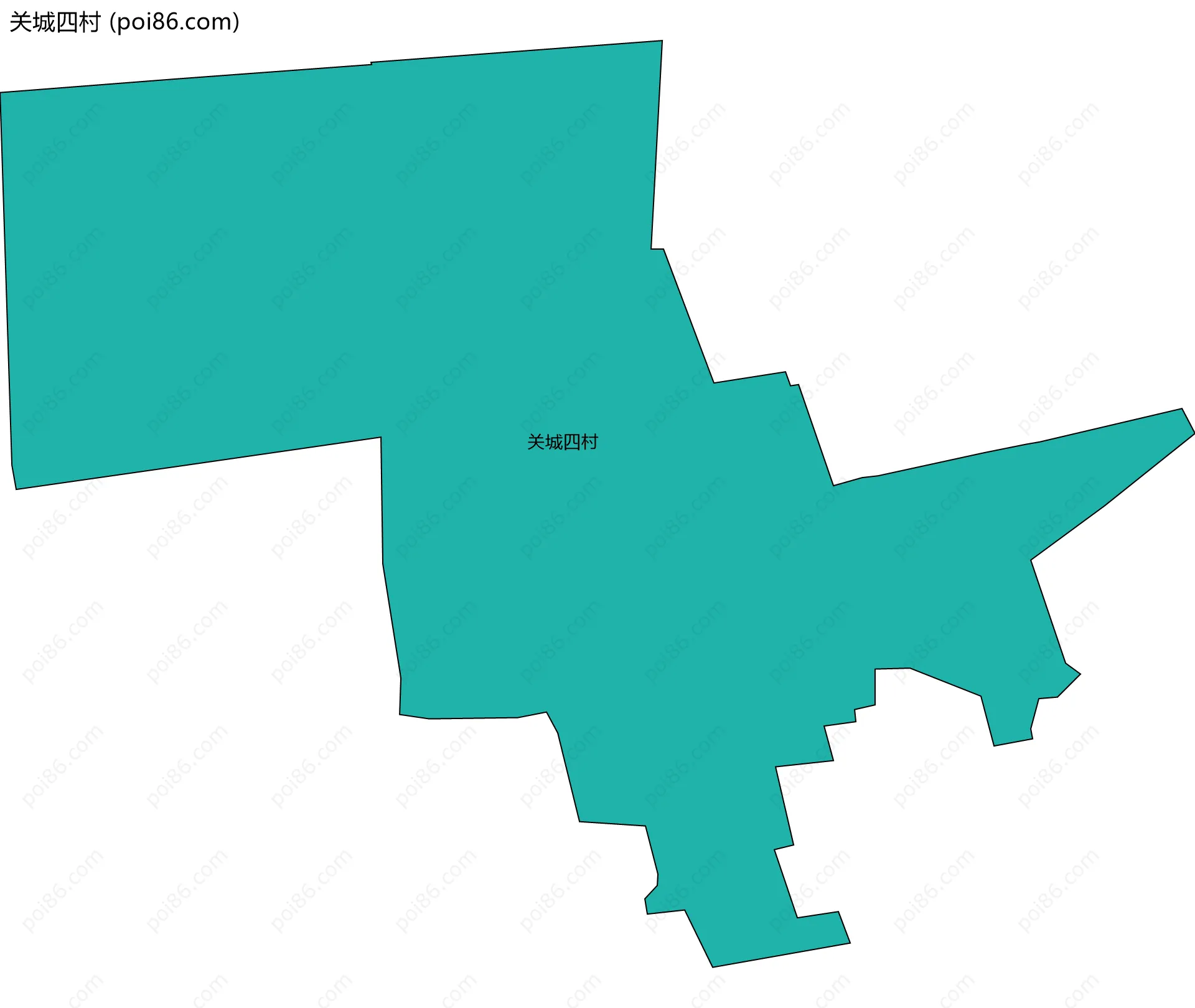 关城四村边界地图