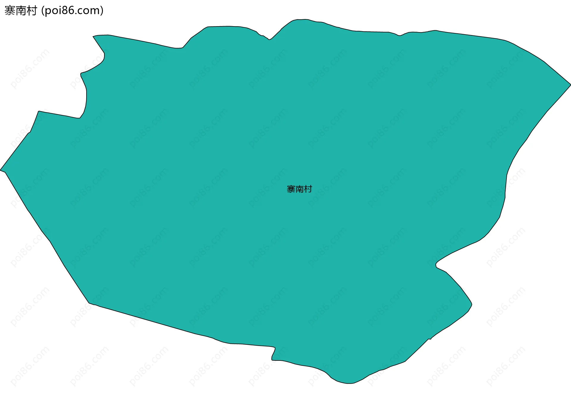 寨南村边界地图