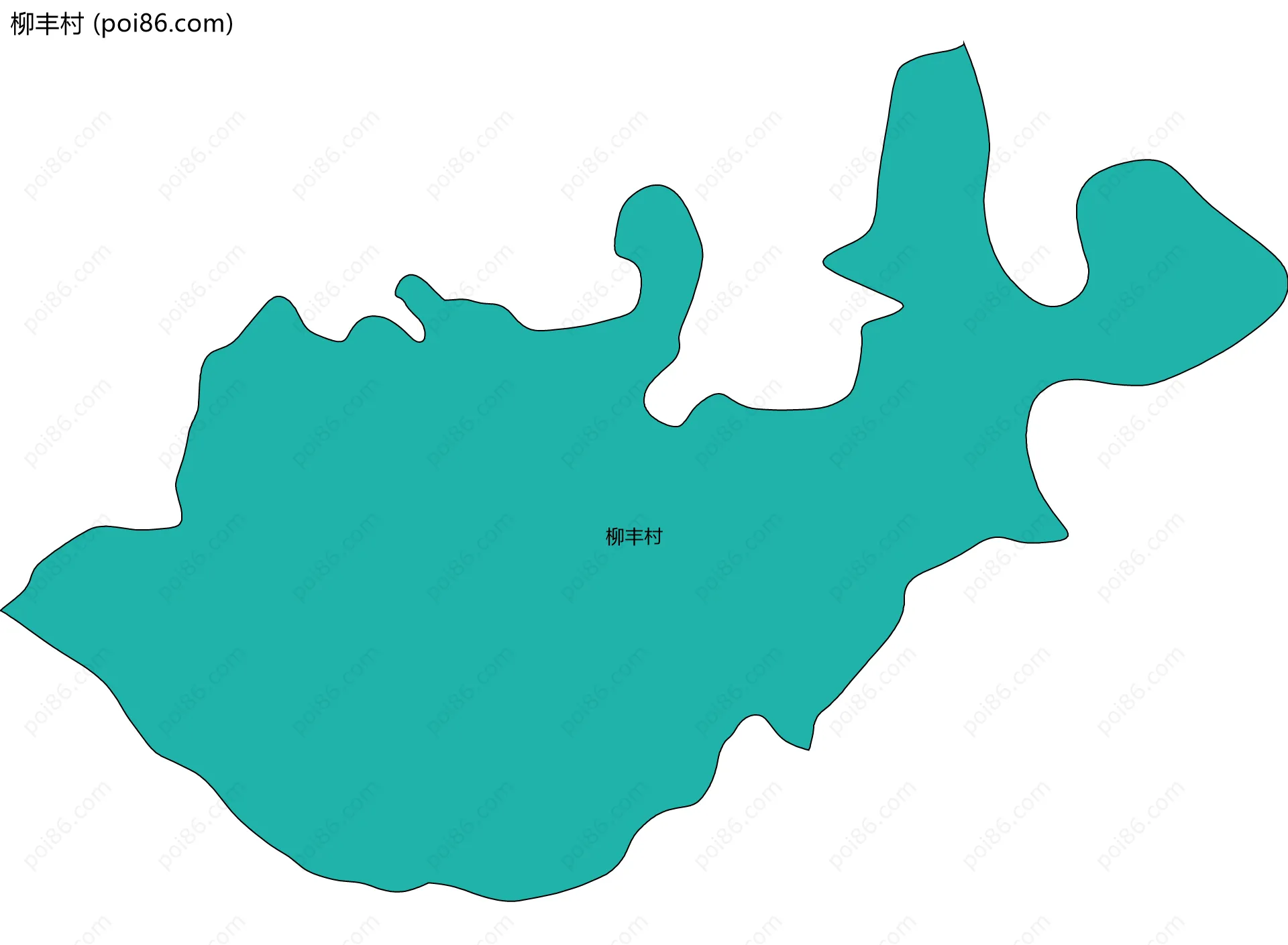 柳丰村边界地图