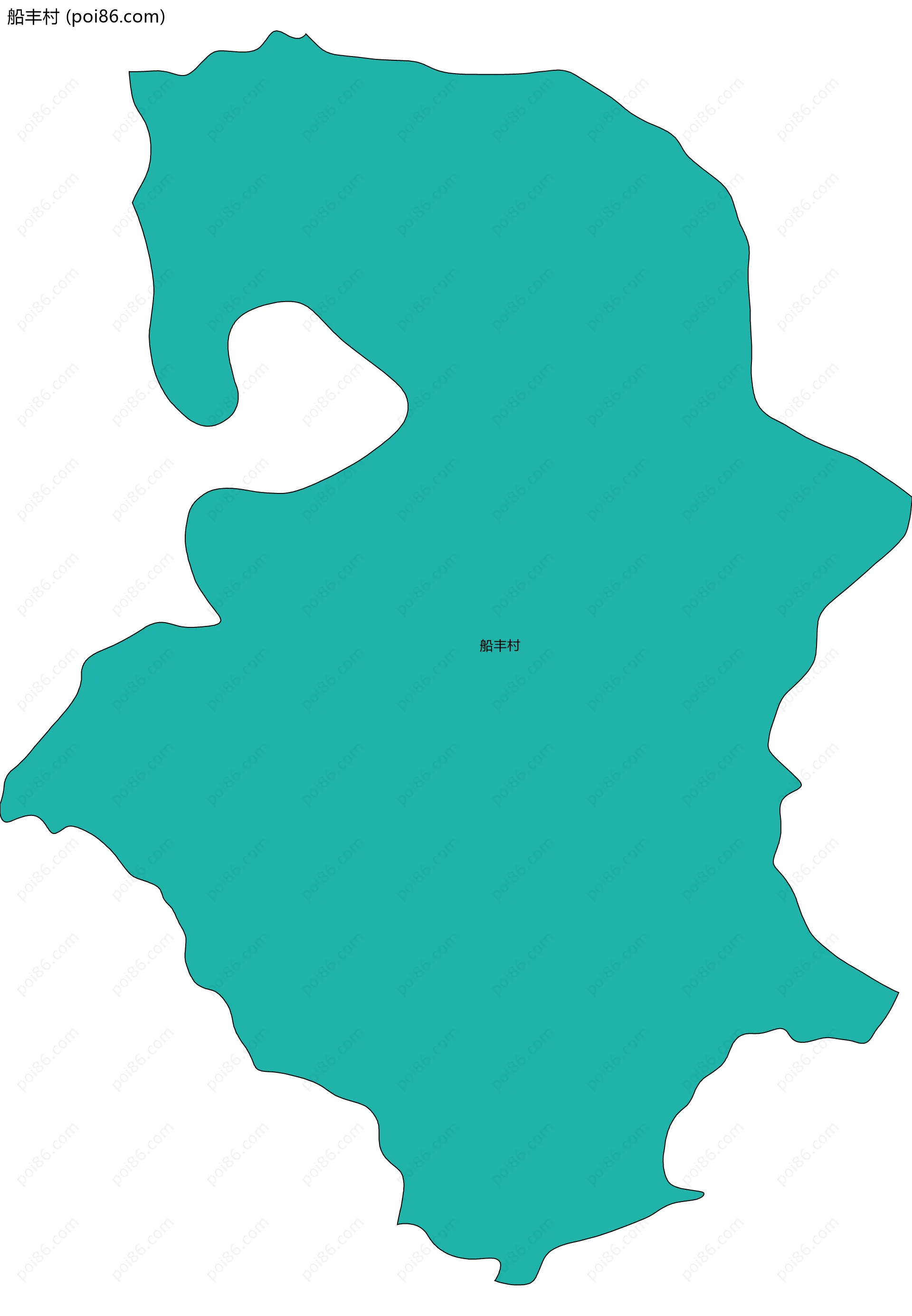 船丰村边界地图