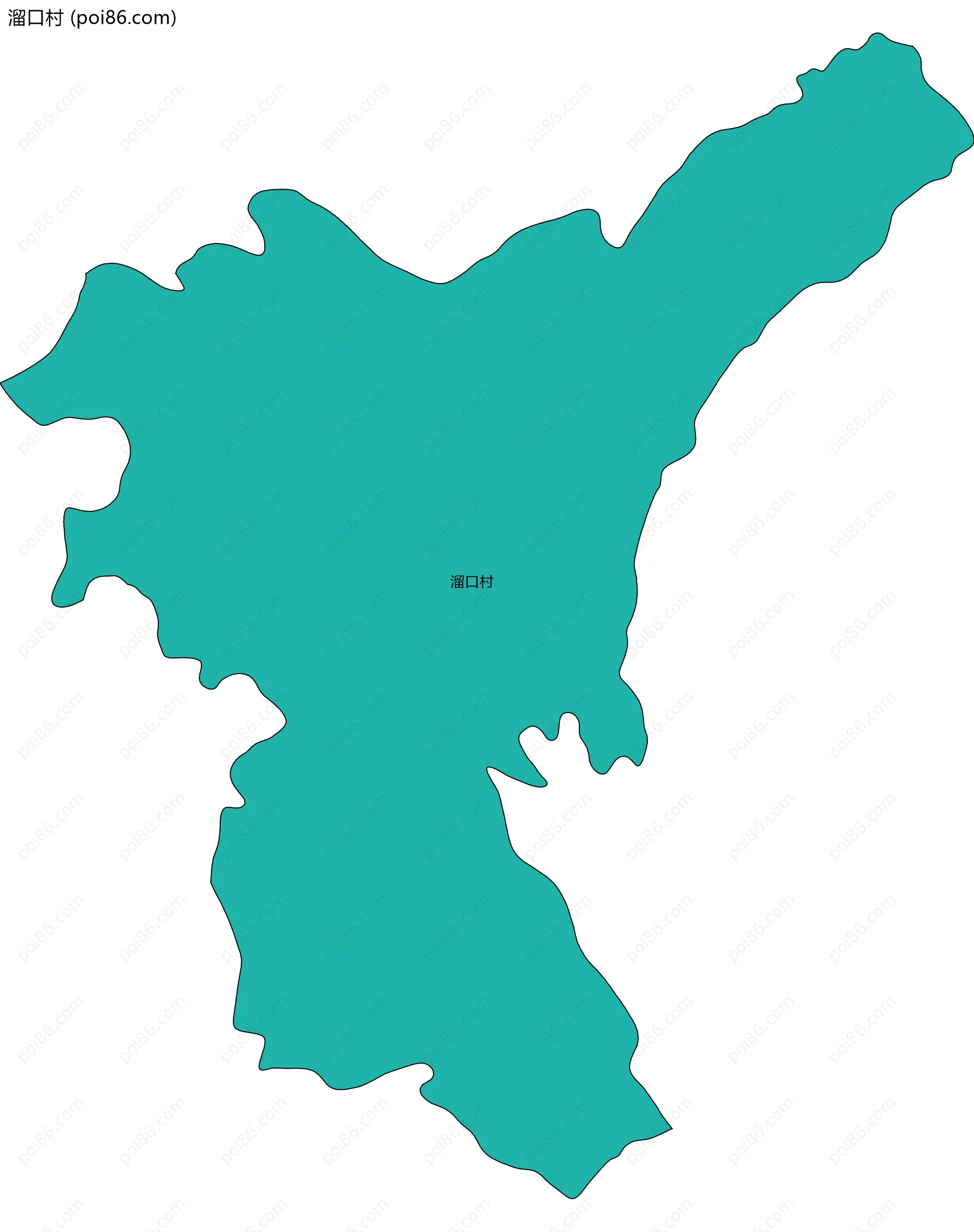 溜口村边界地图