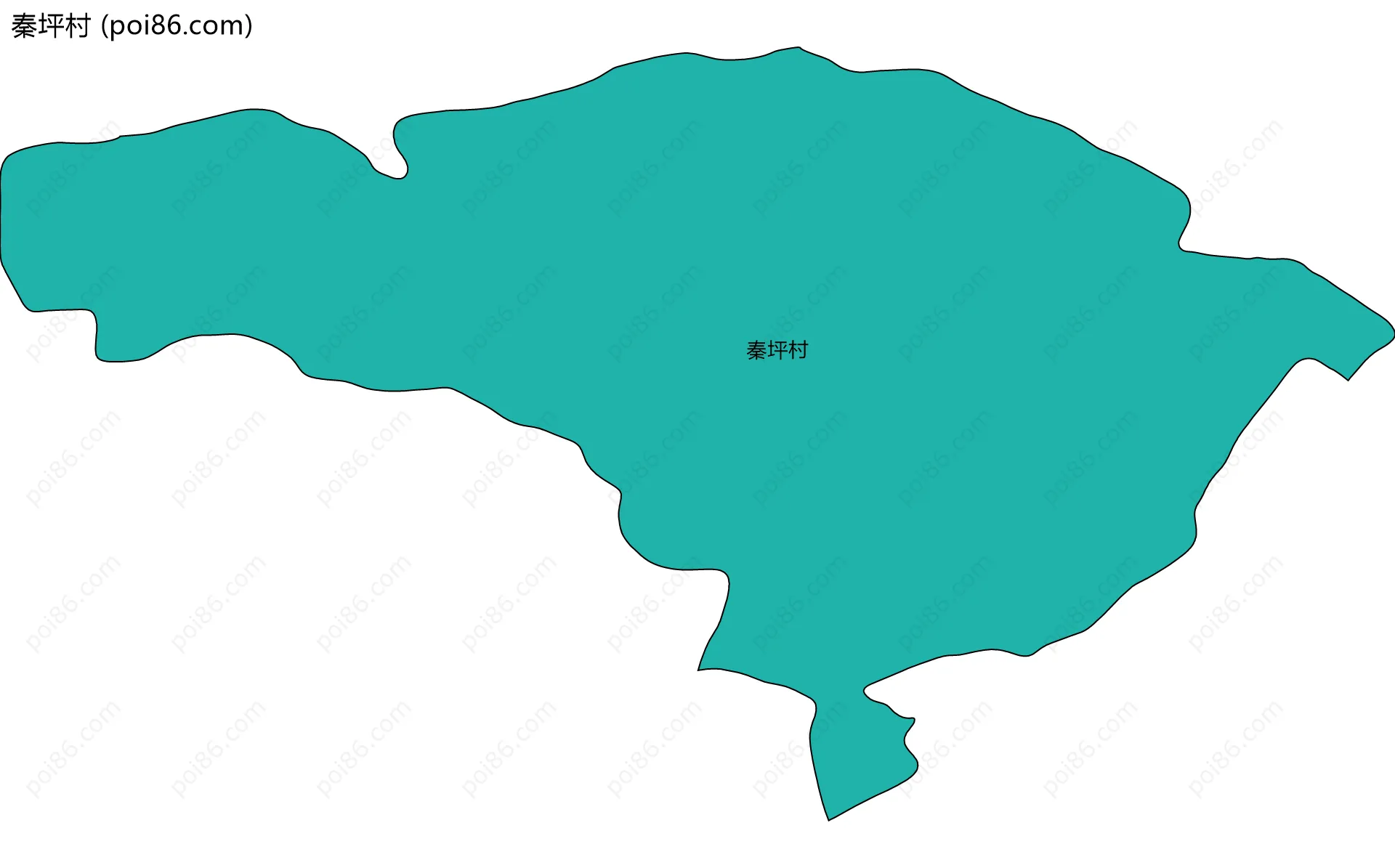 秦坪村边界地图