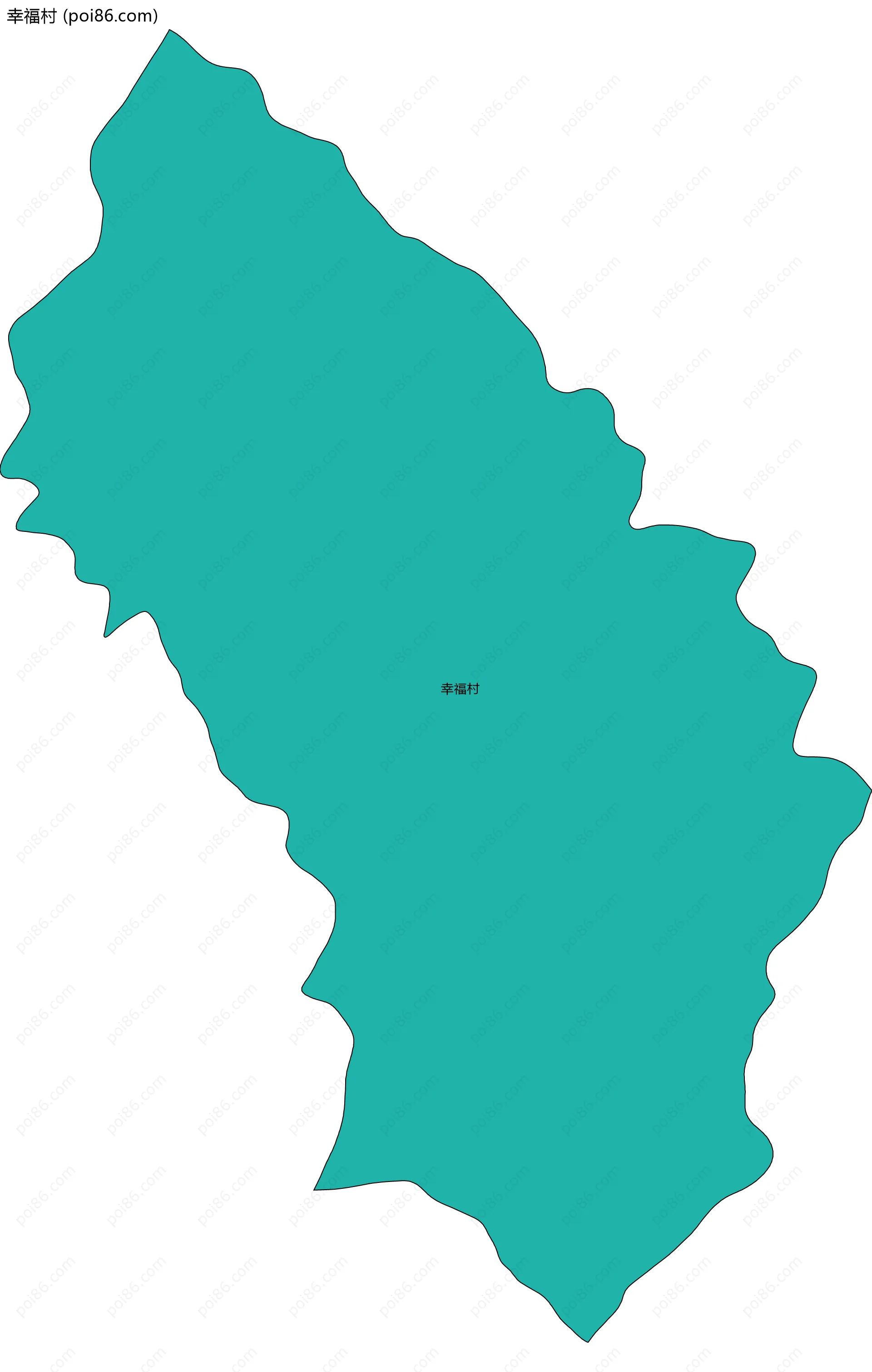 幸福村边界地图