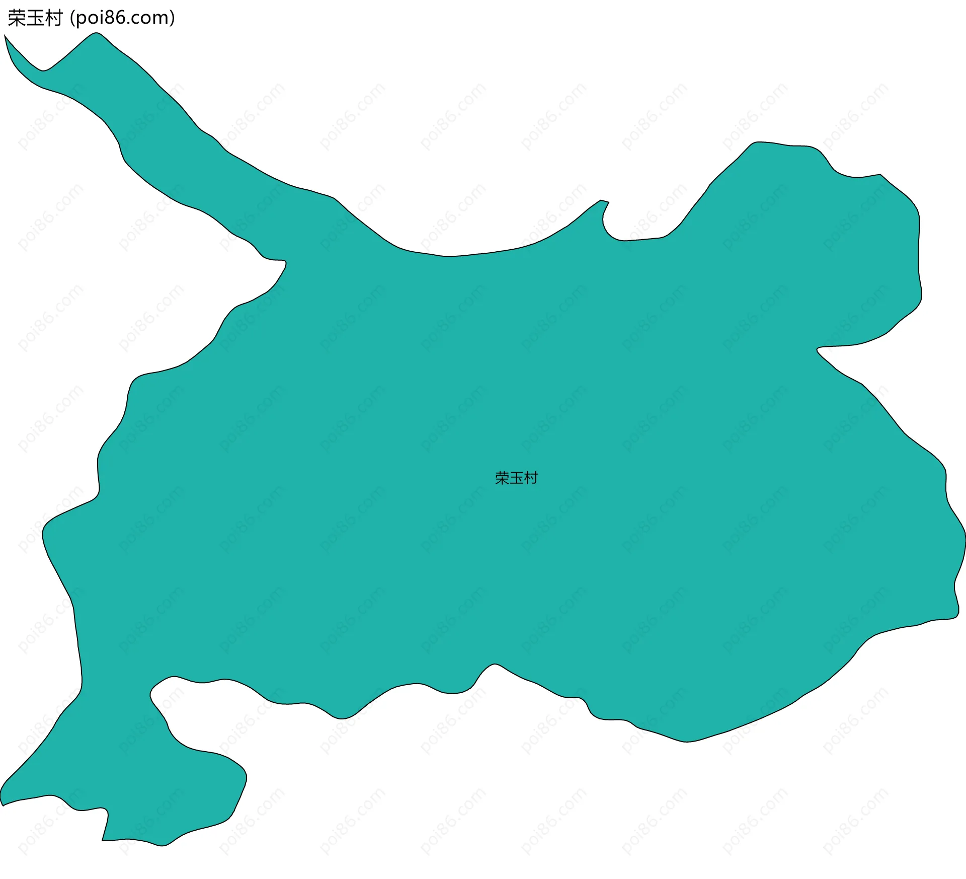 荣玉村边界地图