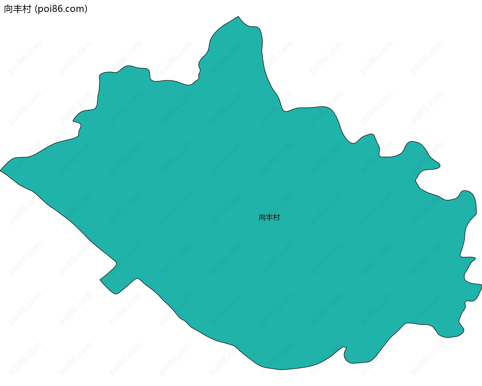 向丰村边界地图