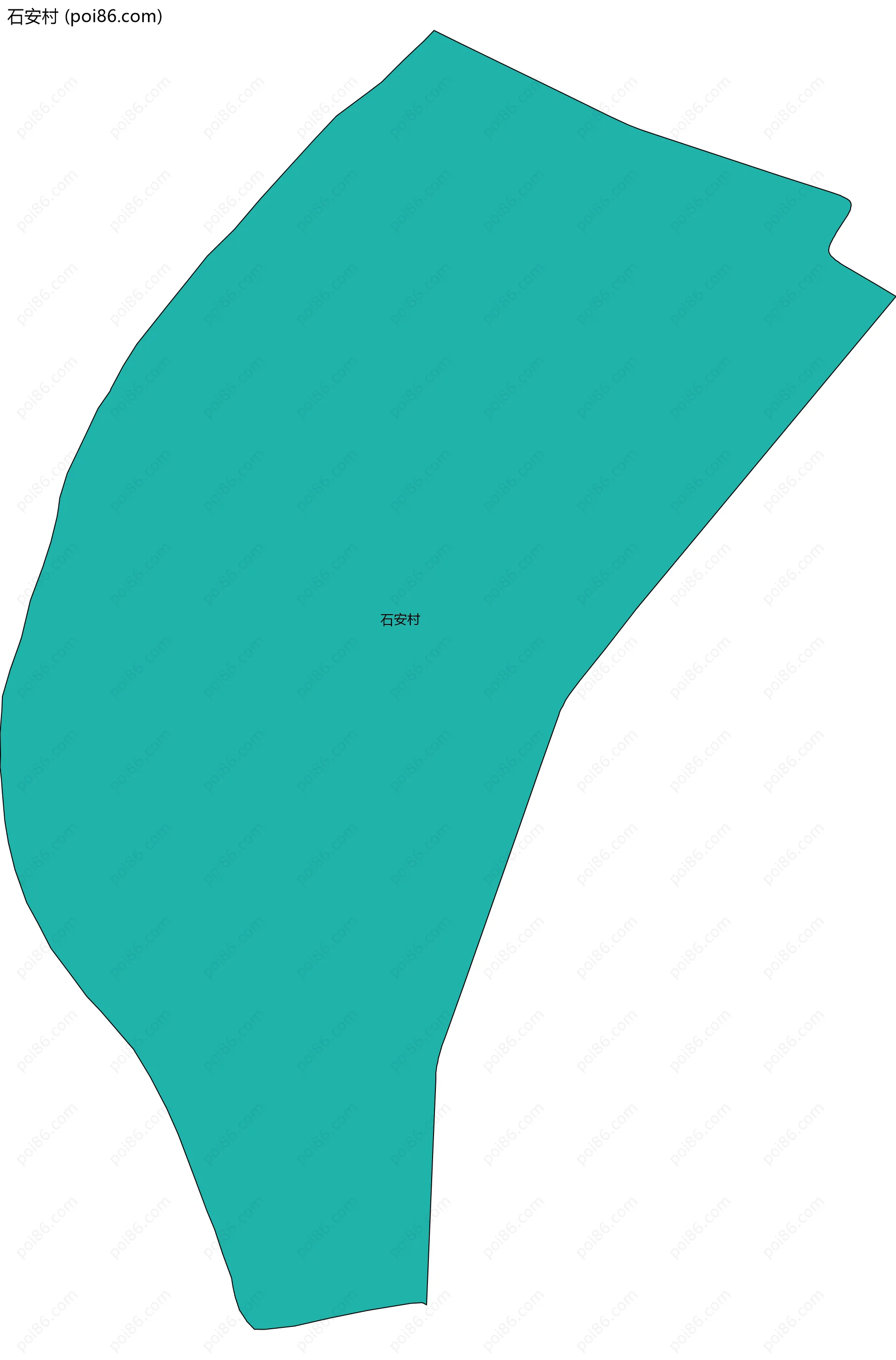 石安村边界地图