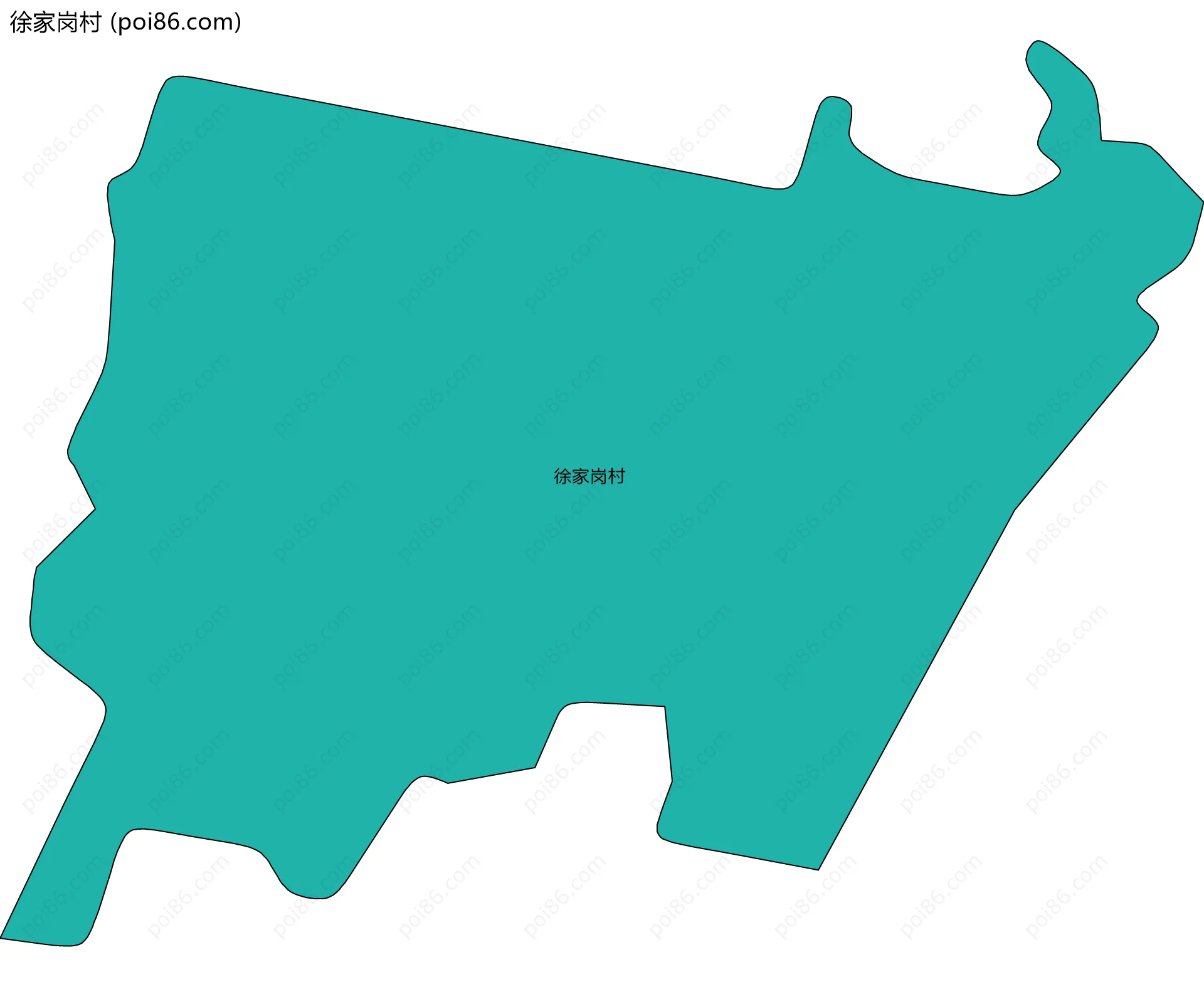 徐家岗村边界地图