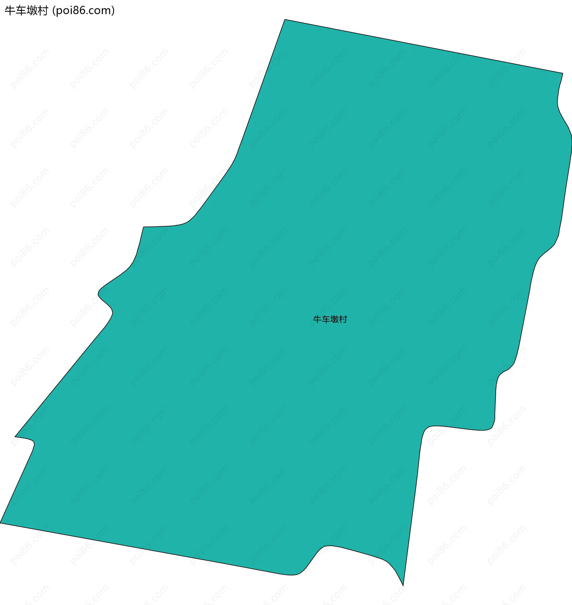 牛车墩村边界地图