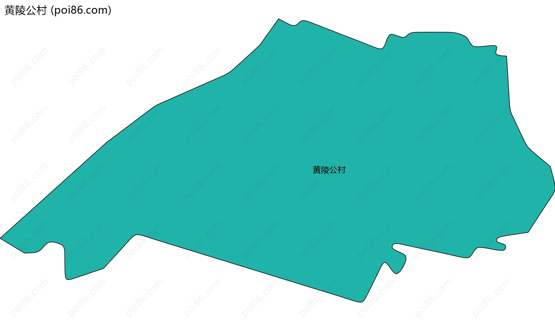 黄陵公村边界地图