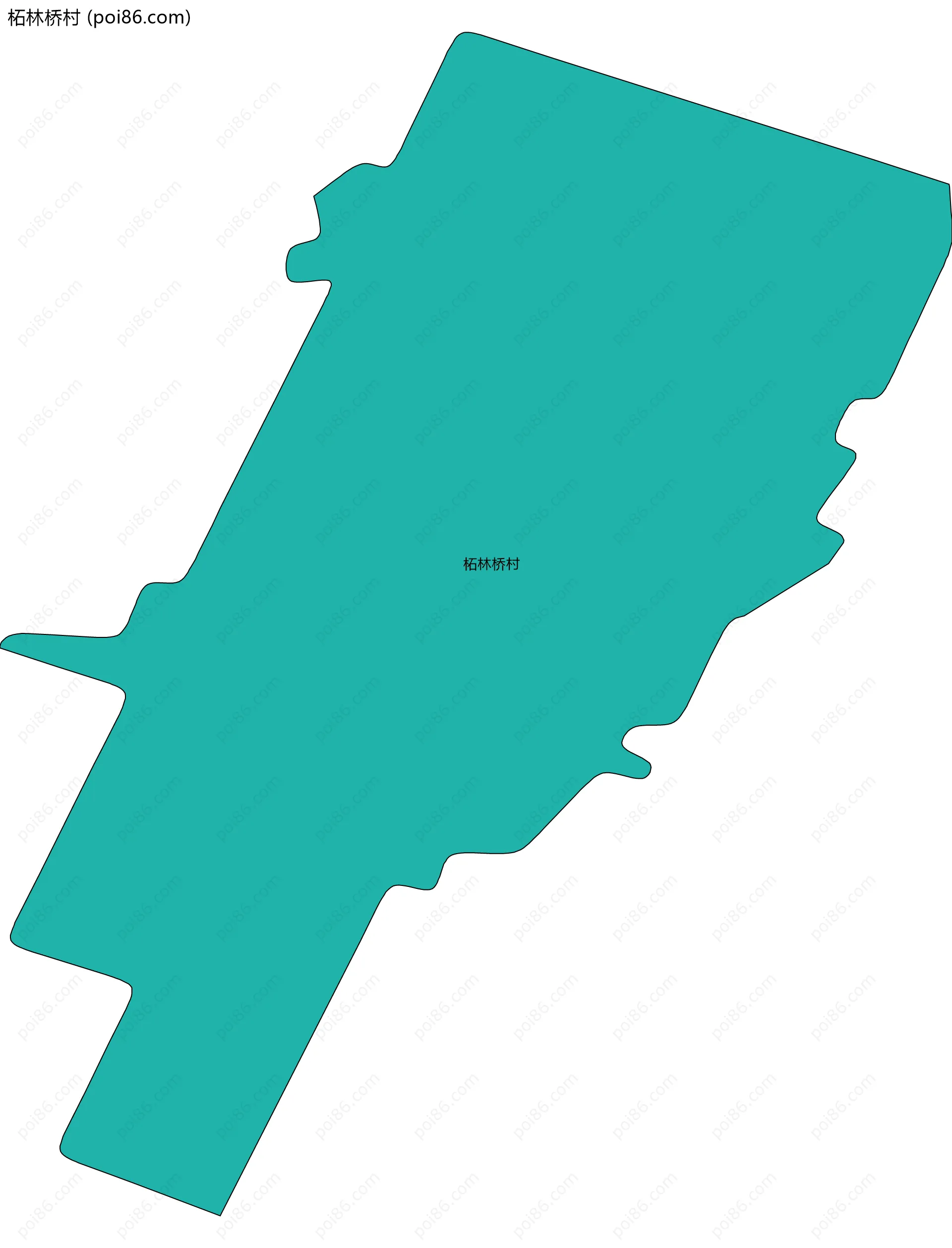 柘林桥村边界地图