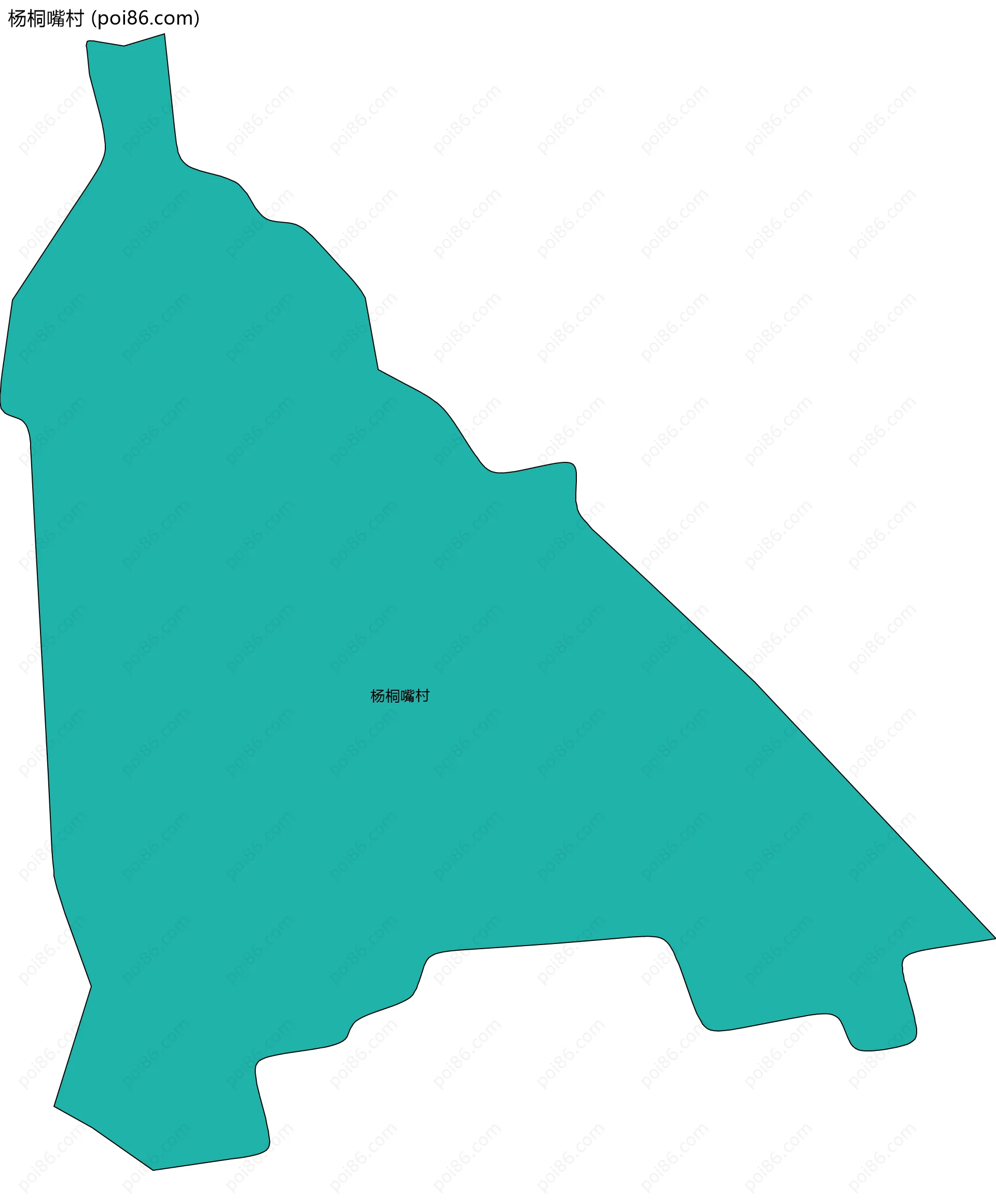 杨桐嘴村边界地图