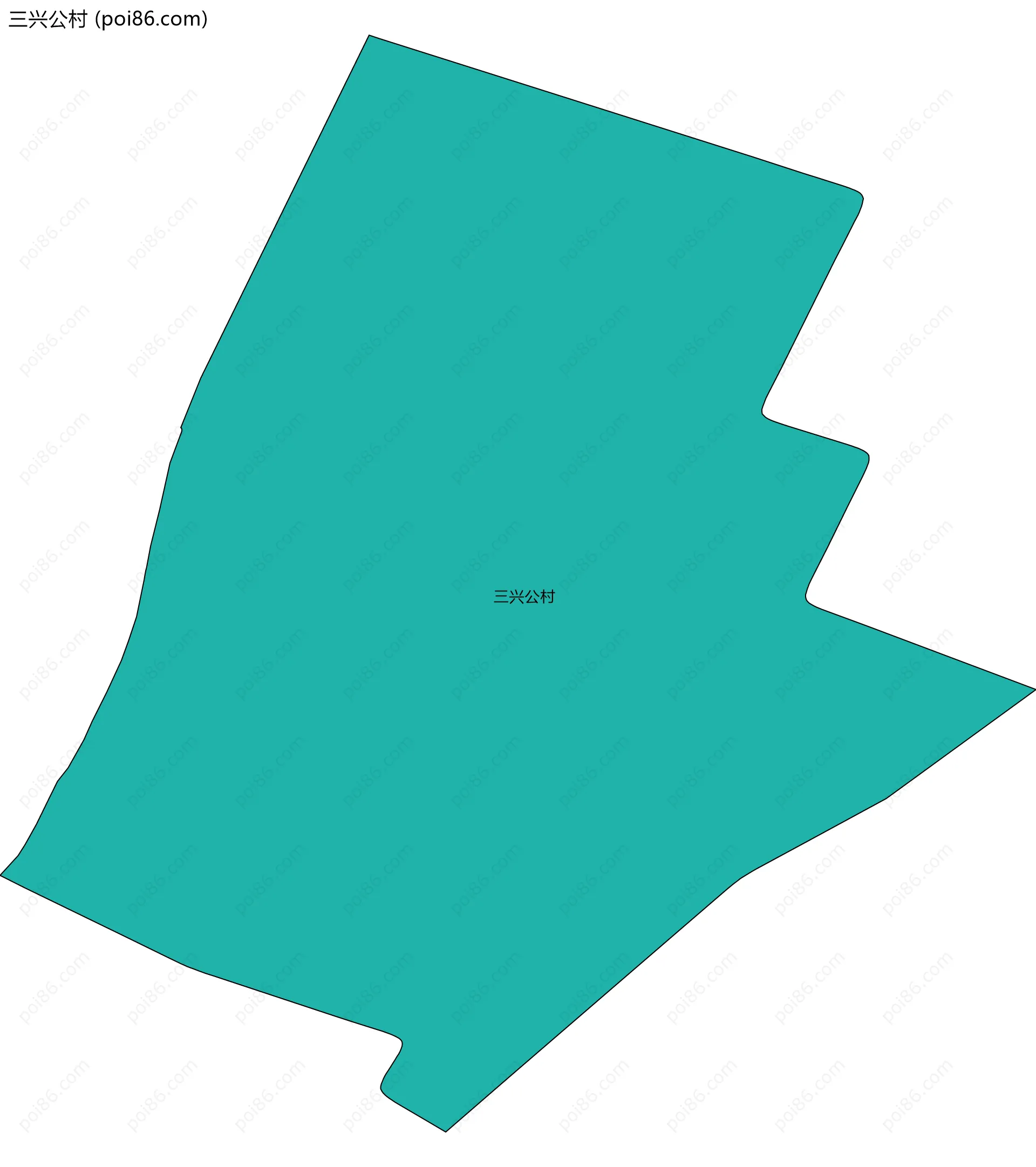 三兴公村边界地图