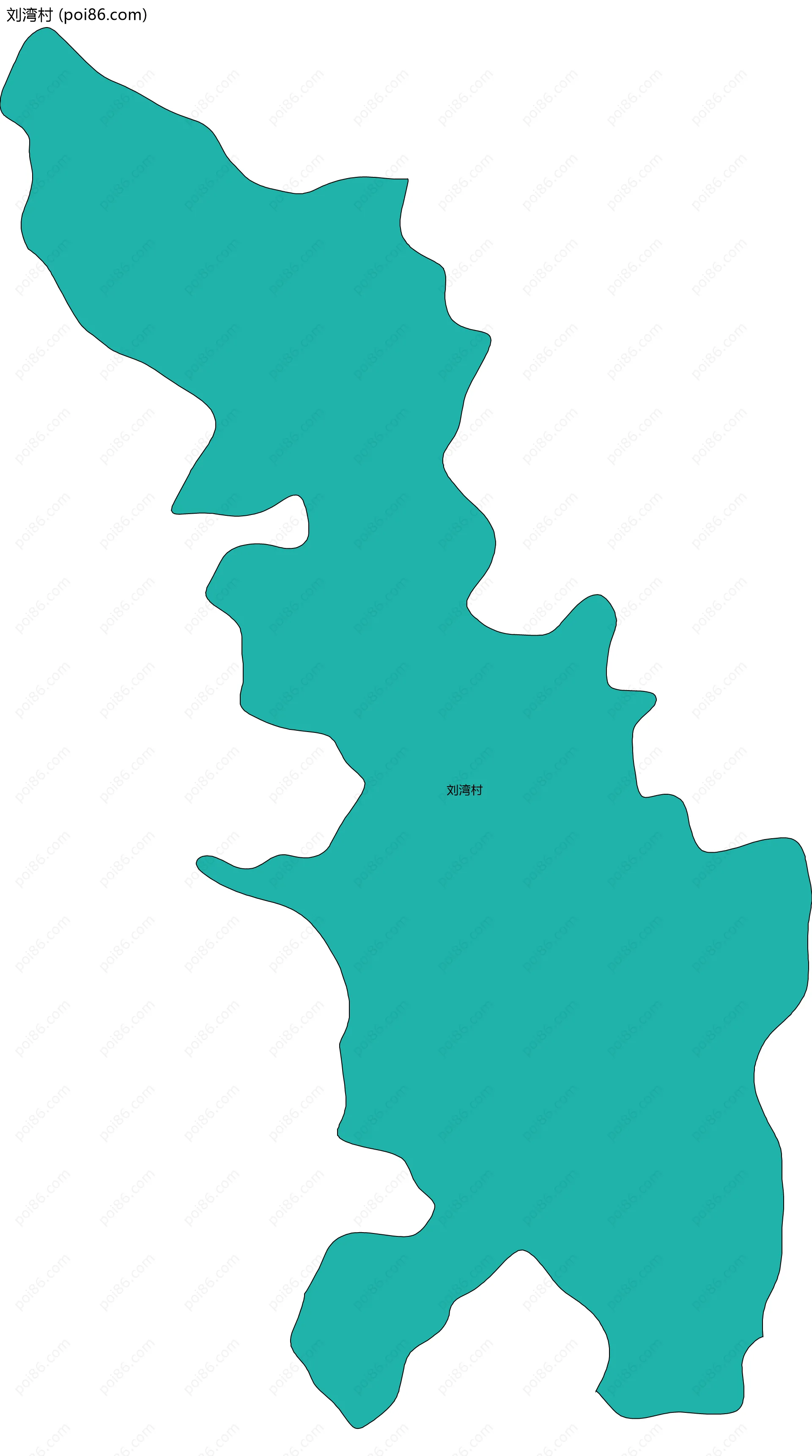 刘湾村边界地图