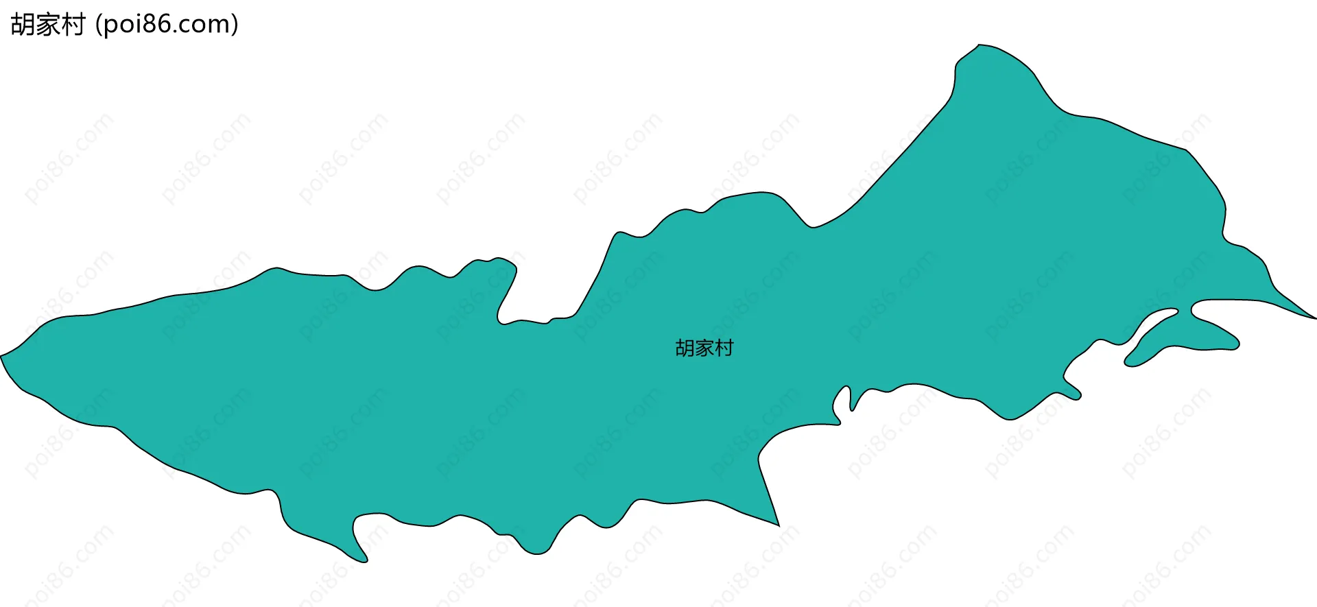 胡家村边界地图