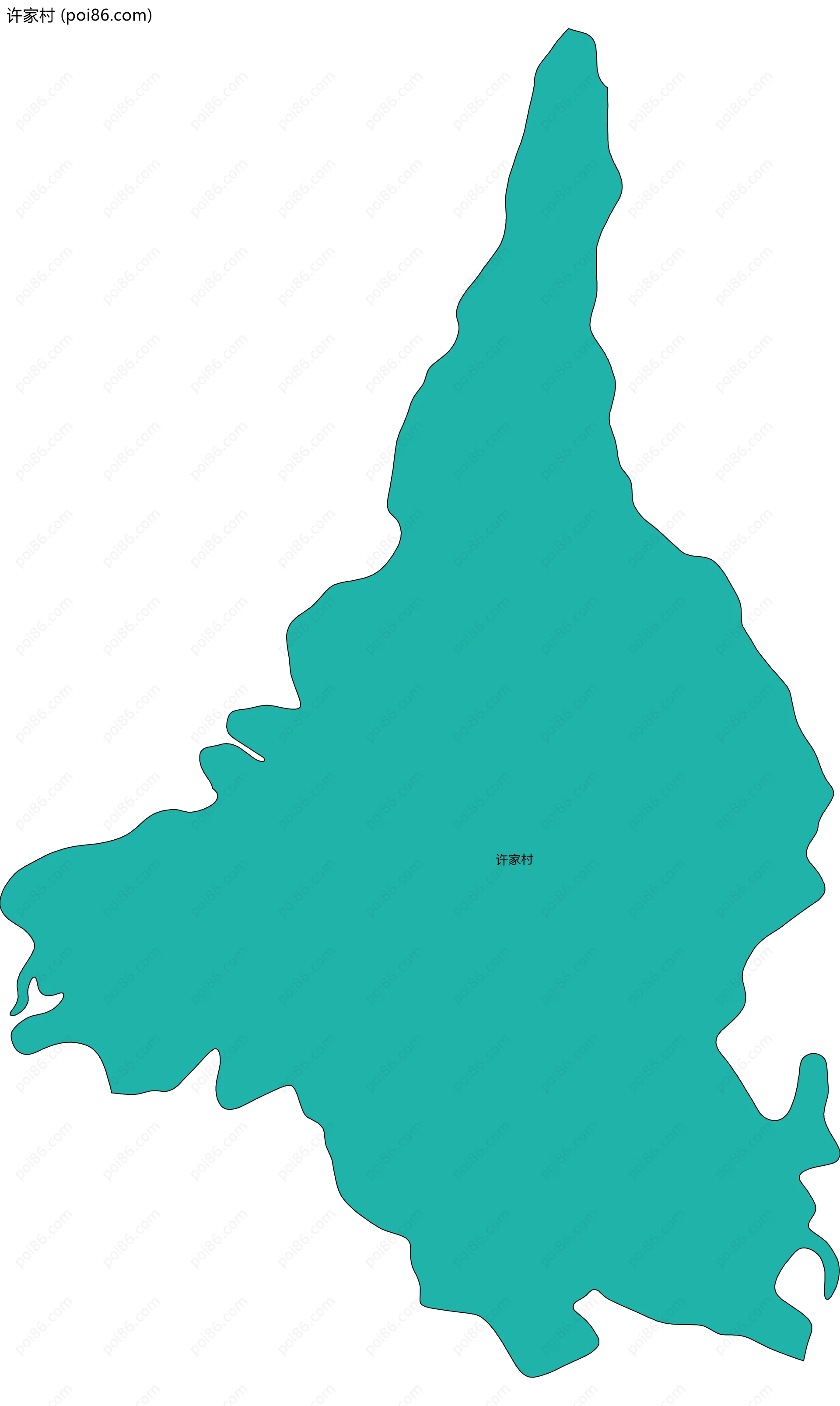 许家村边界地图