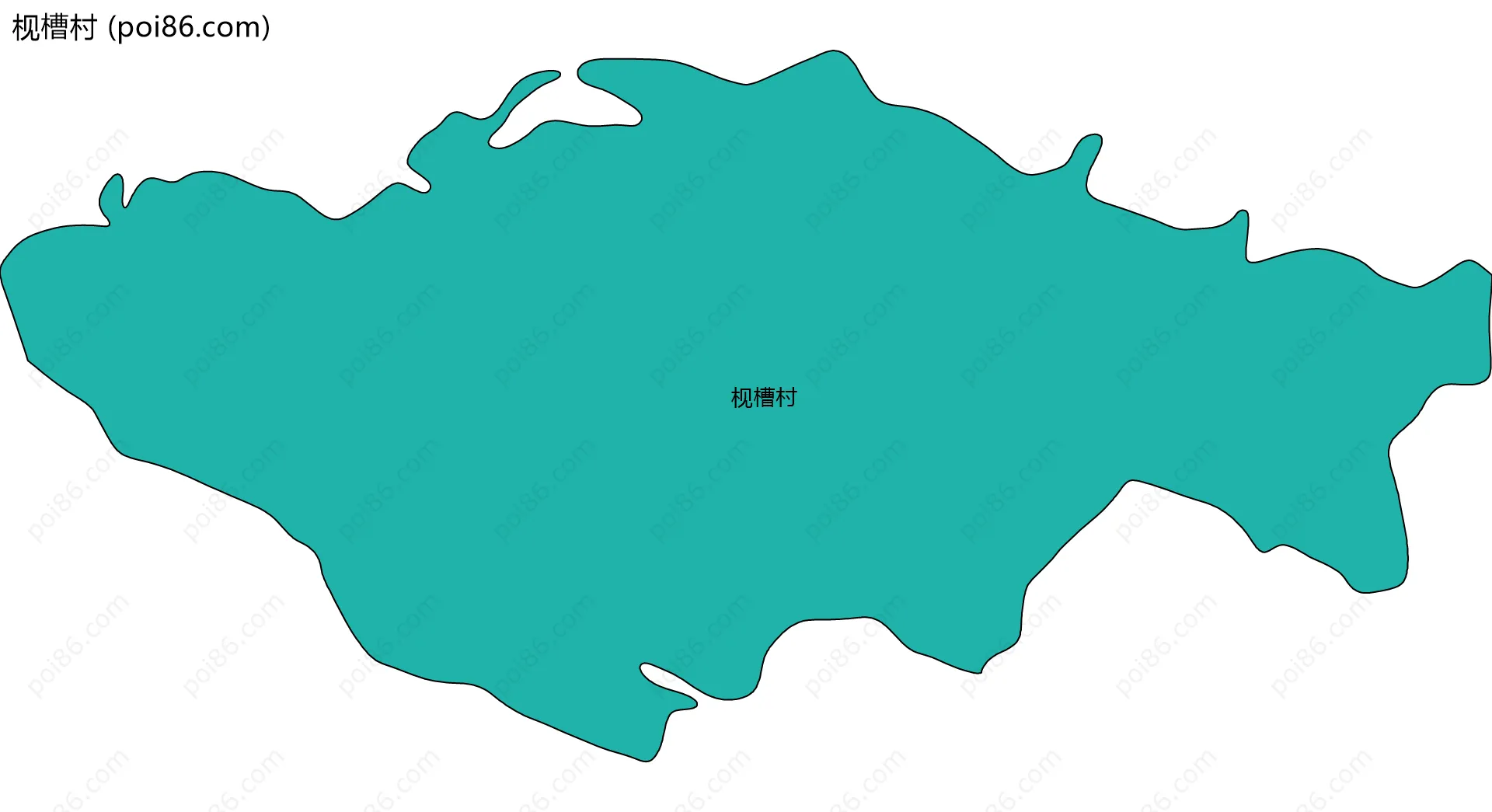 枧槽村边界地图