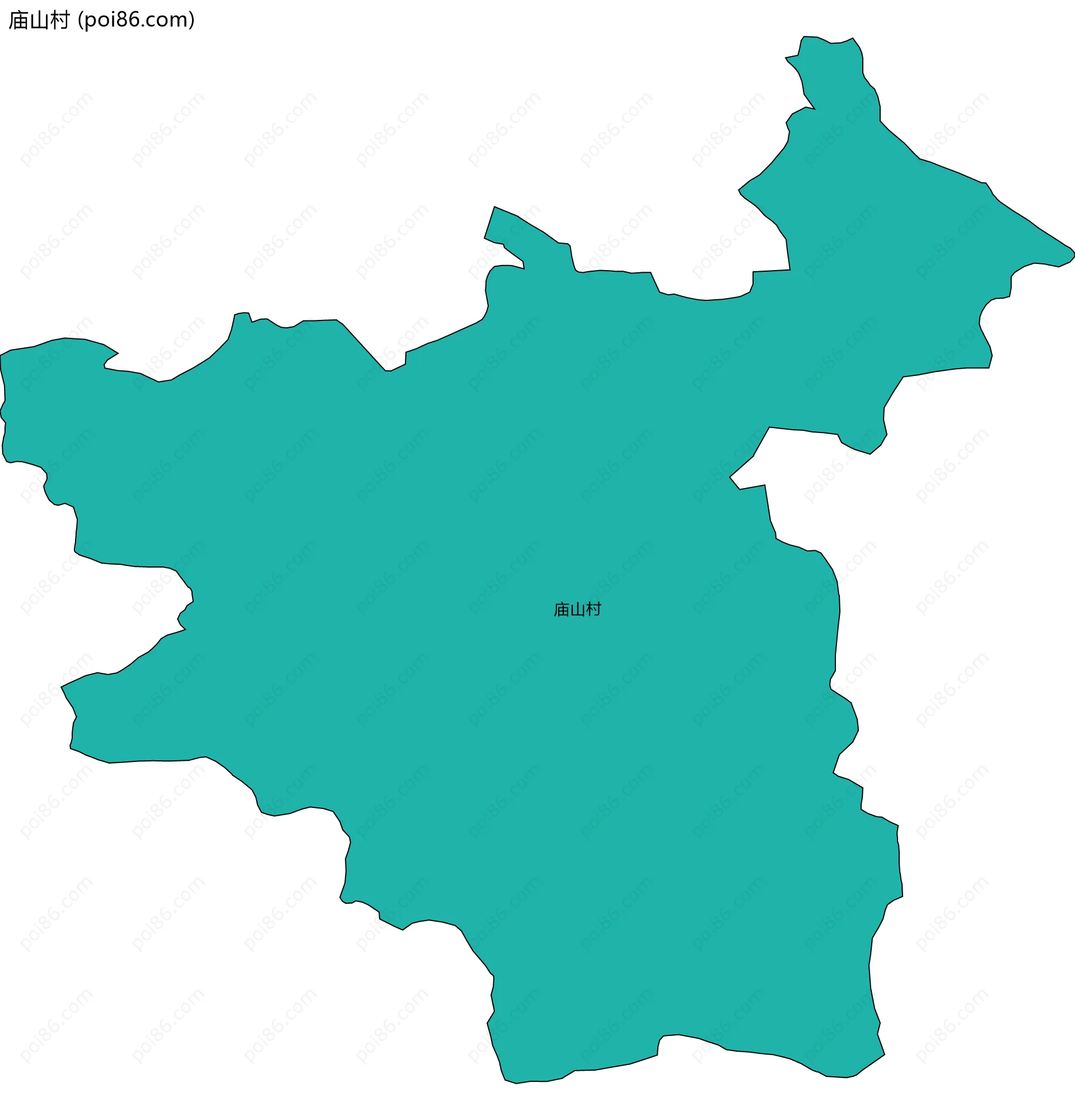 庙山村边界地图