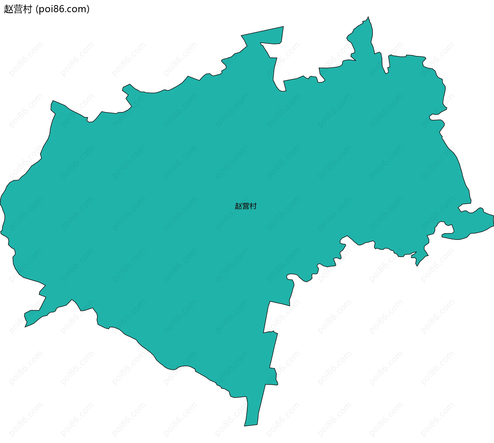 赵营村边界地图