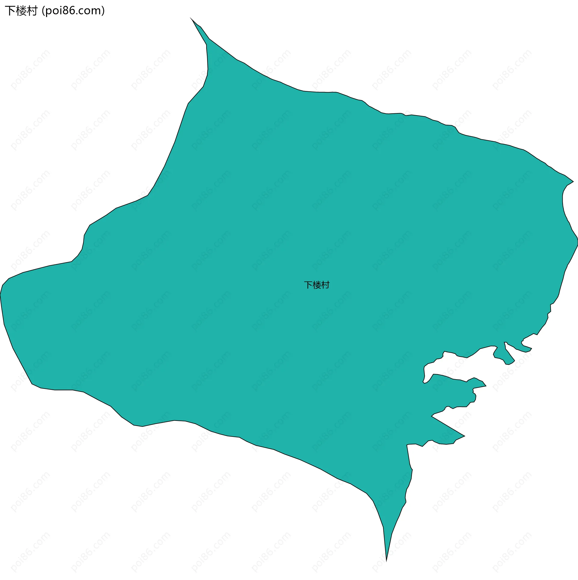 下楼村边界地图